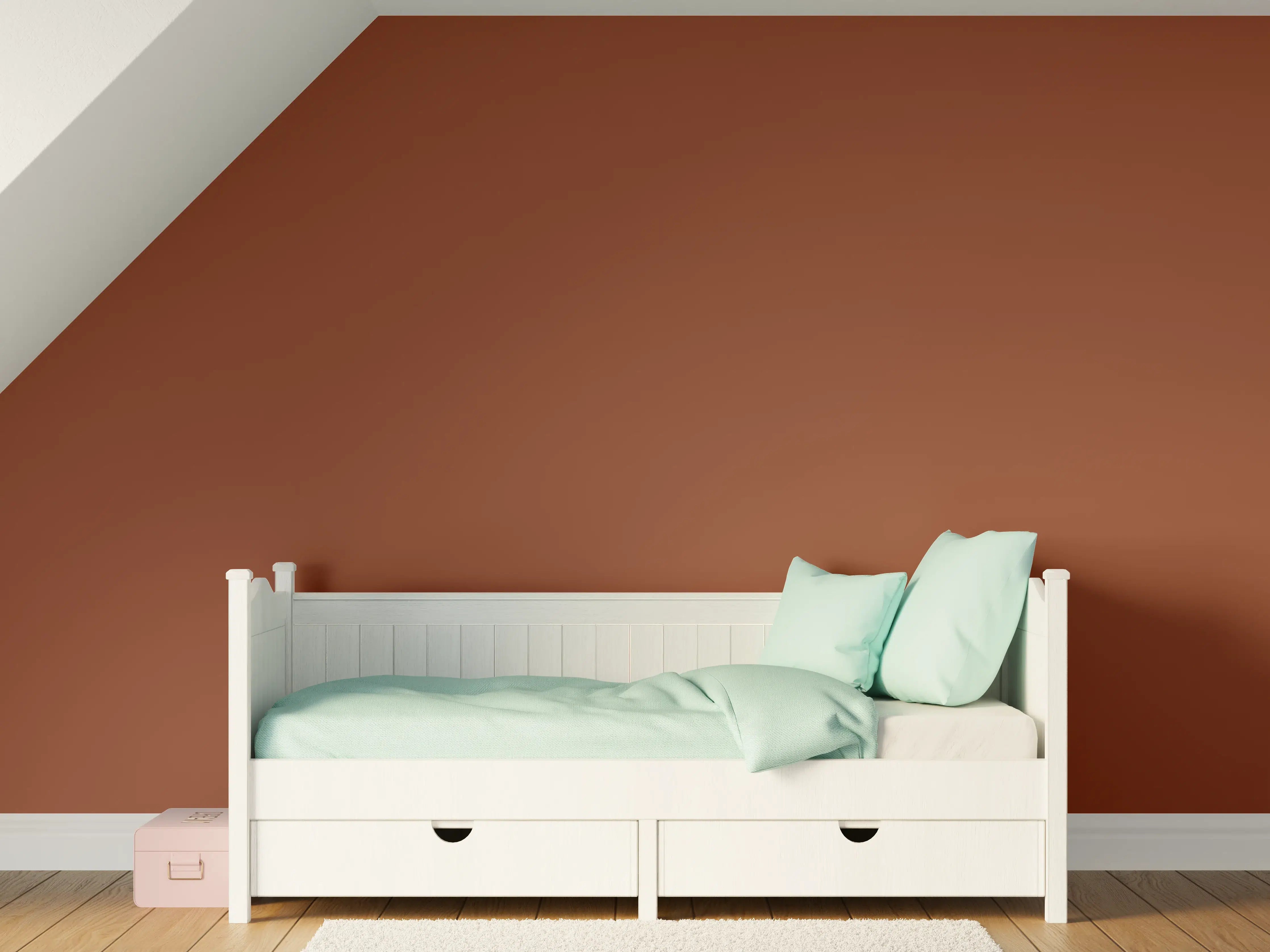 Kinderzimmer Wandgestaltung - RAL 8029 (Perlkupfer)