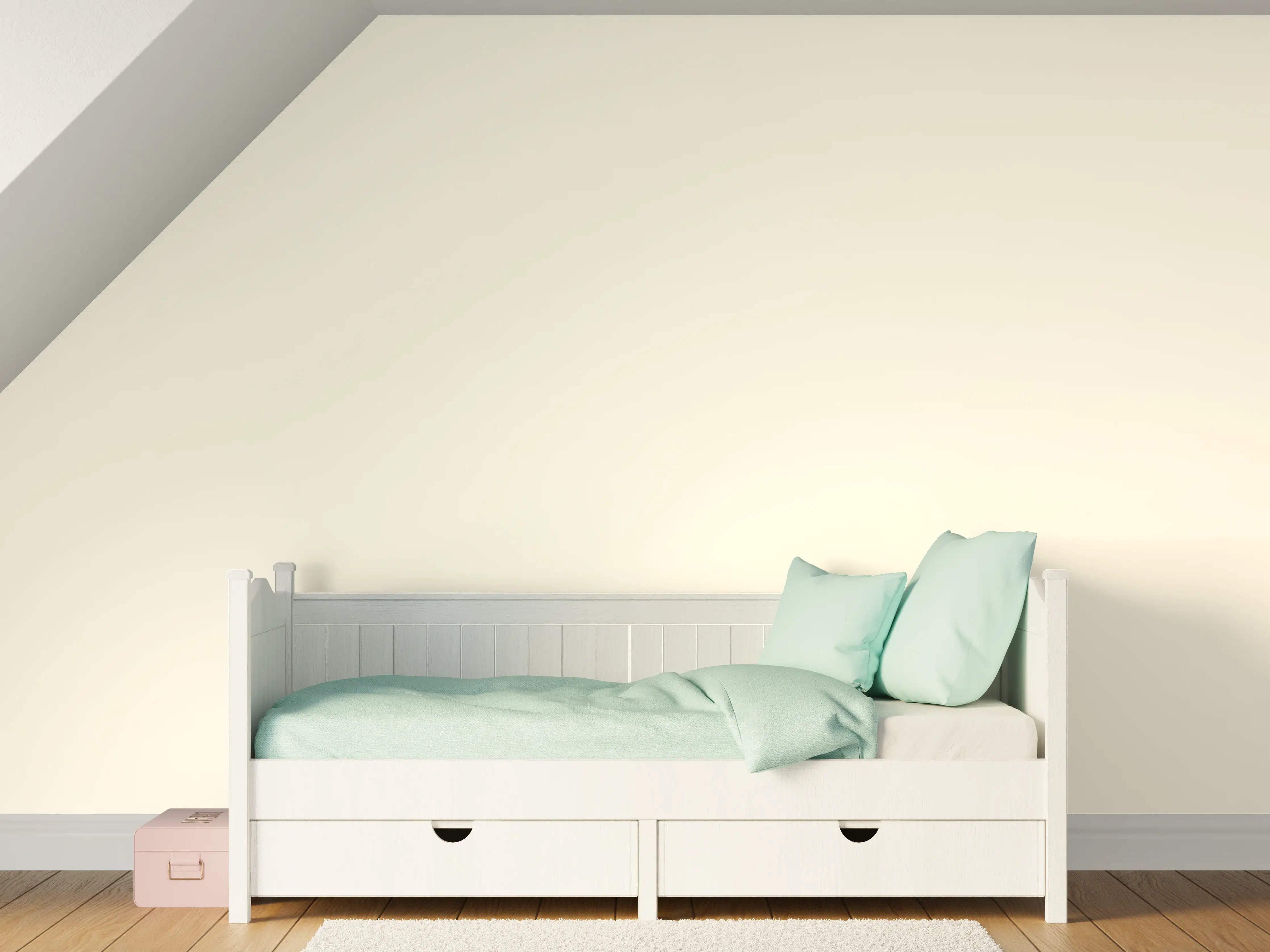 Kinderzimmer Wandgestaltung - RAL 9001 (Creme)