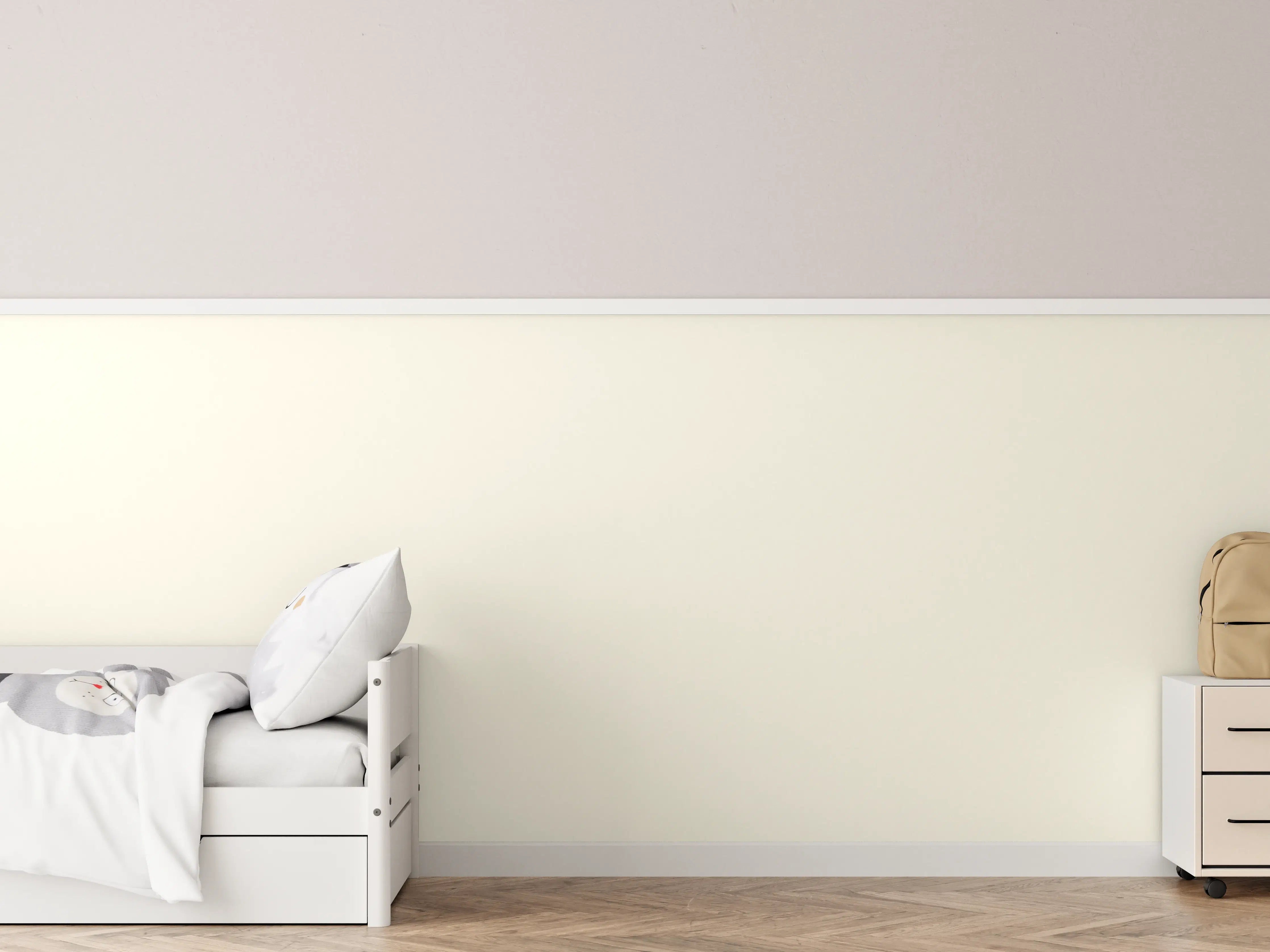 Kinderzimmer Wandgestaltung - RAL 9001 (Creme)