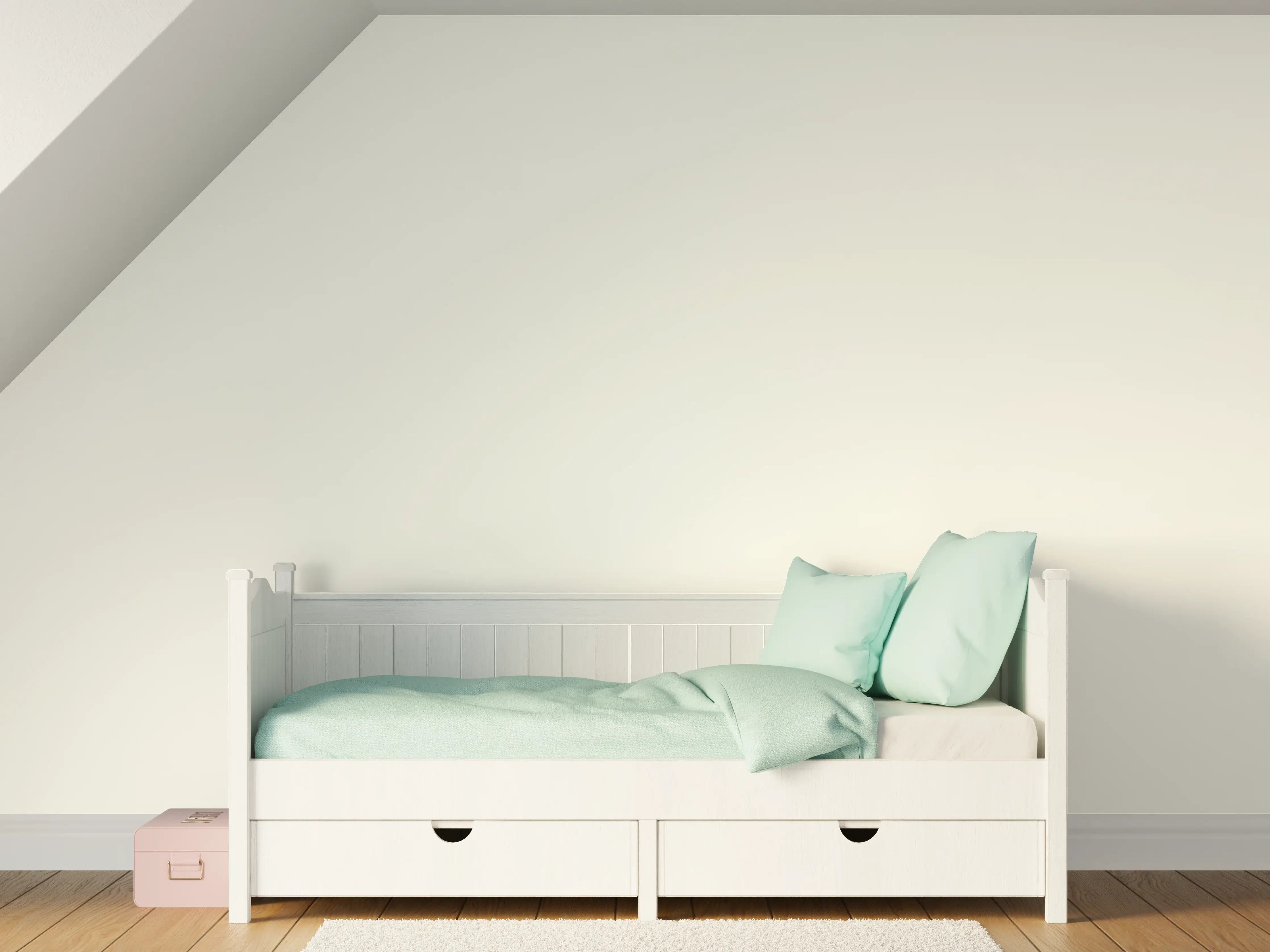 Kinderzimmer Wandgestaltung - RAL 9002 (Grauweiß)