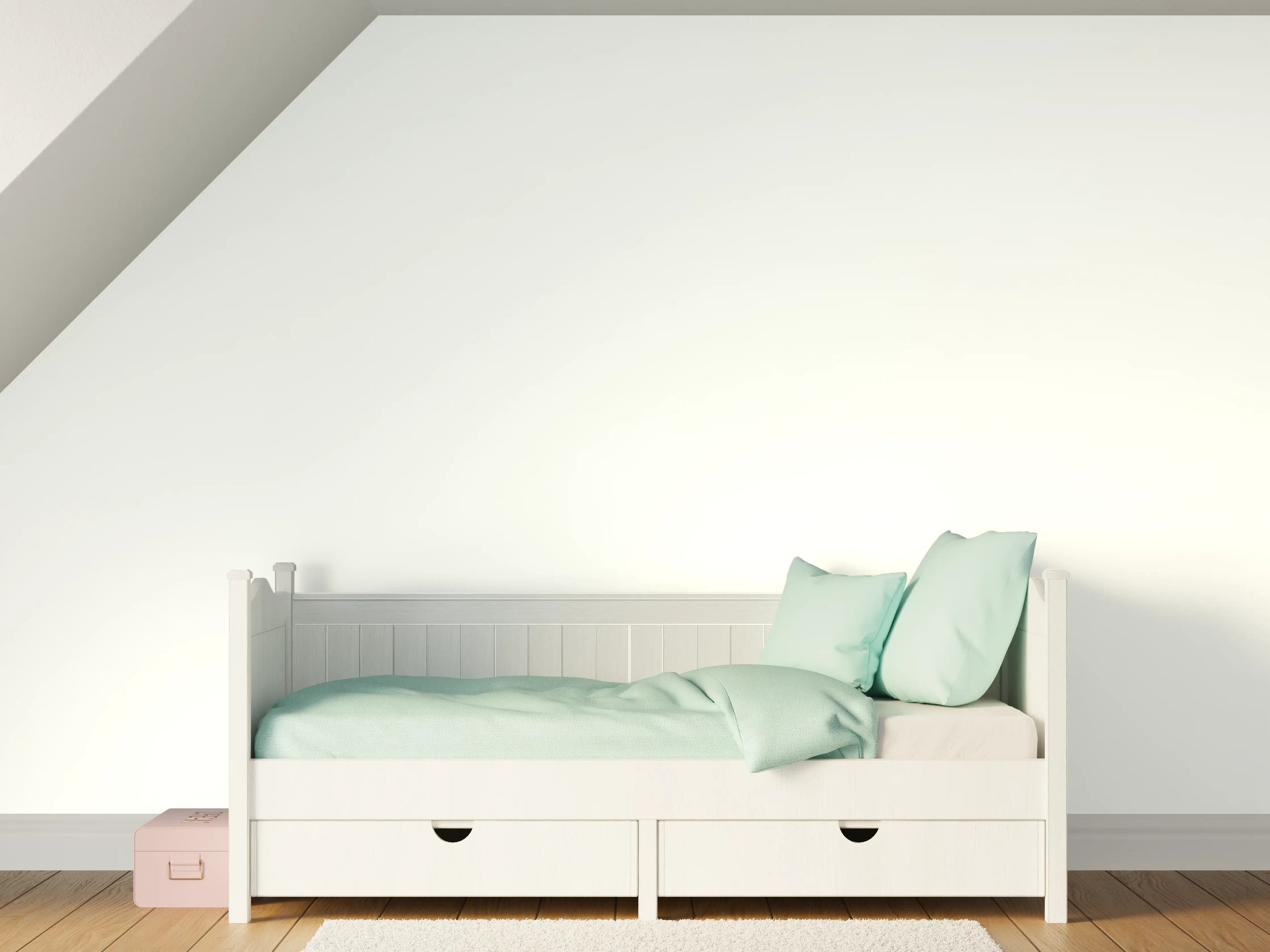 Kinderzimmer Wandgestaltung - RAL 9003 (Signalweiß)