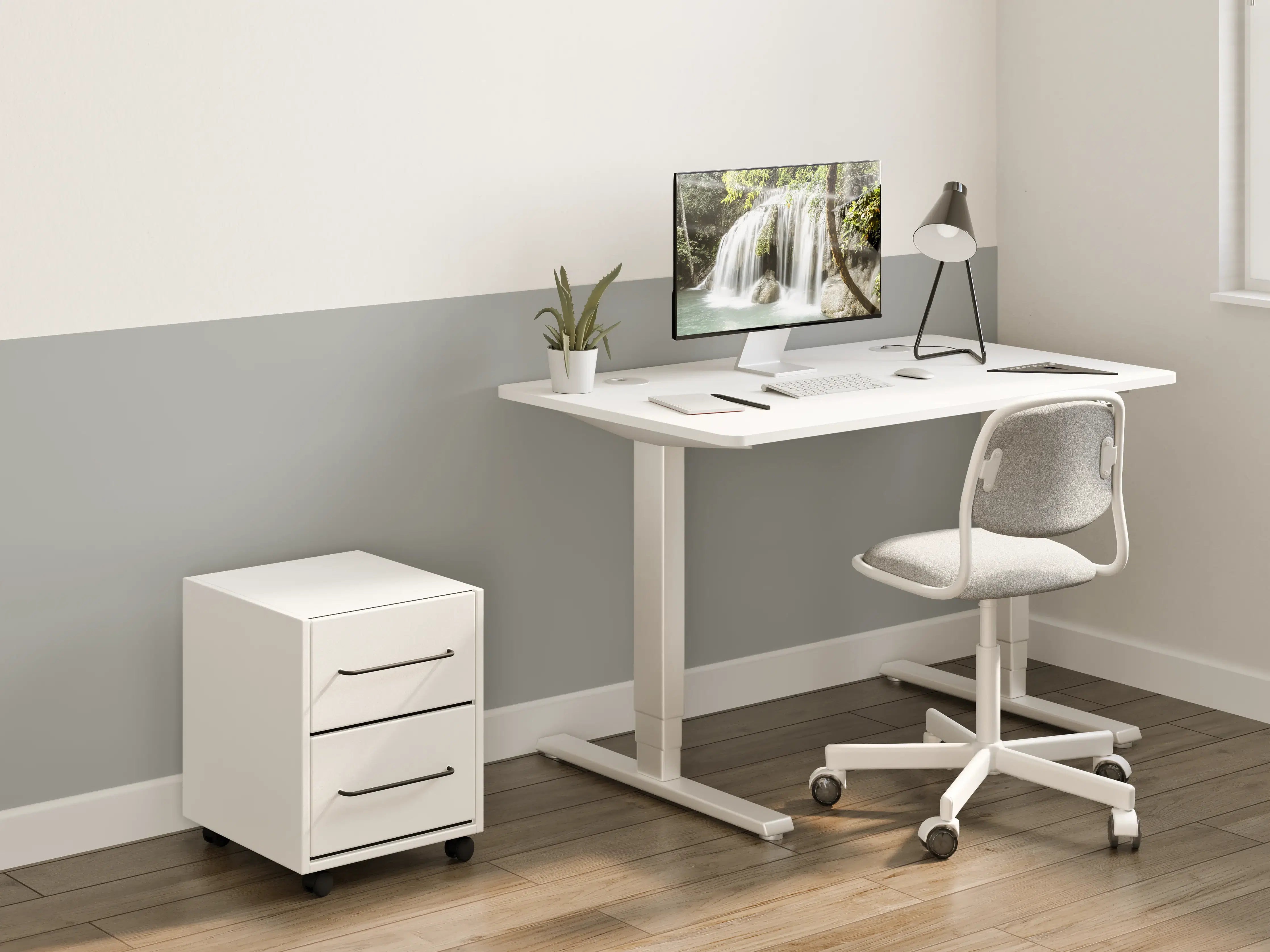 Kinderzimmer Wandgestaltung - RAL 9007 (Graualuminium)