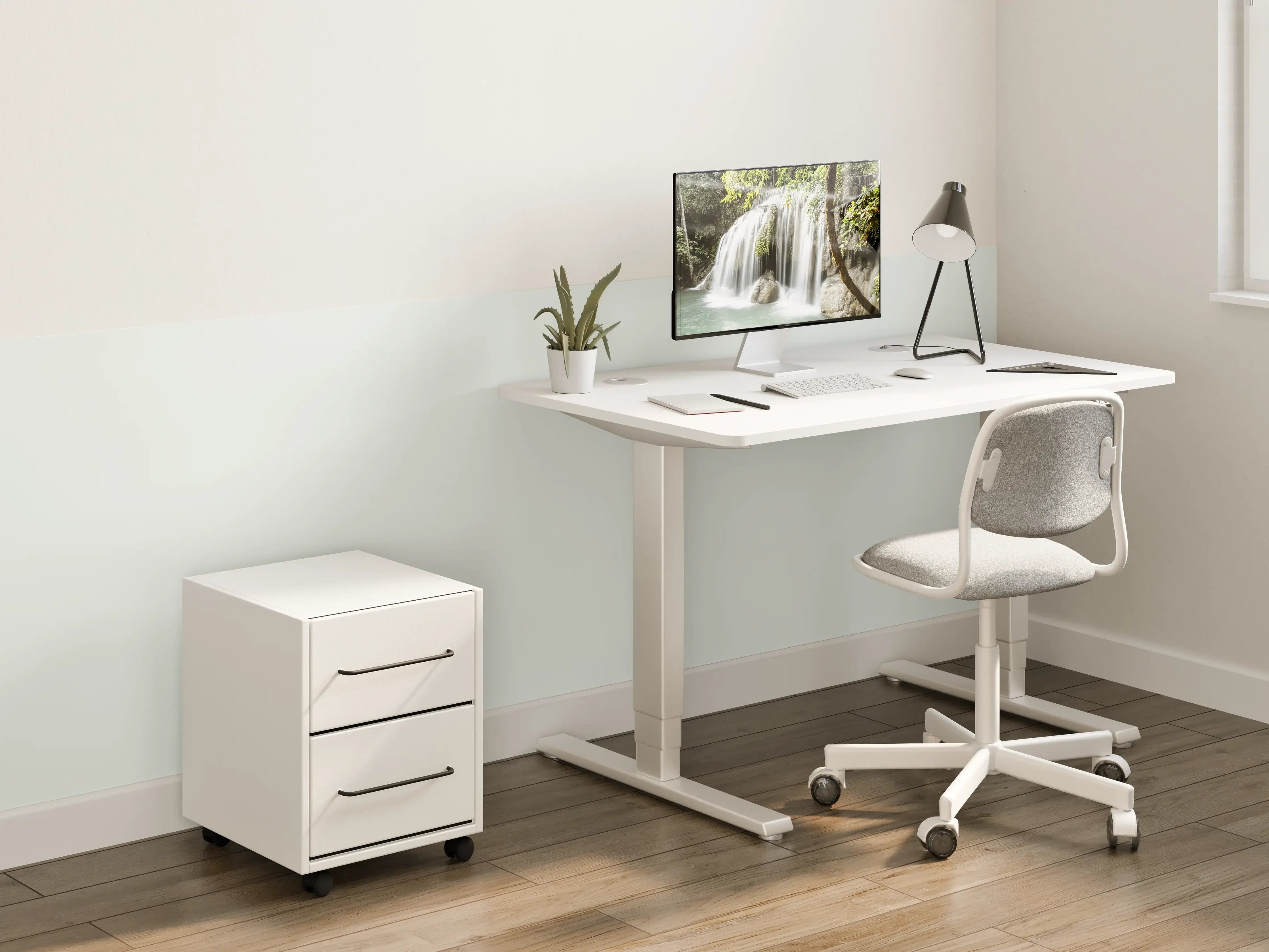 Kinderzimmer Wandgestaltung - RAL 9018 (Papyrusweiß)