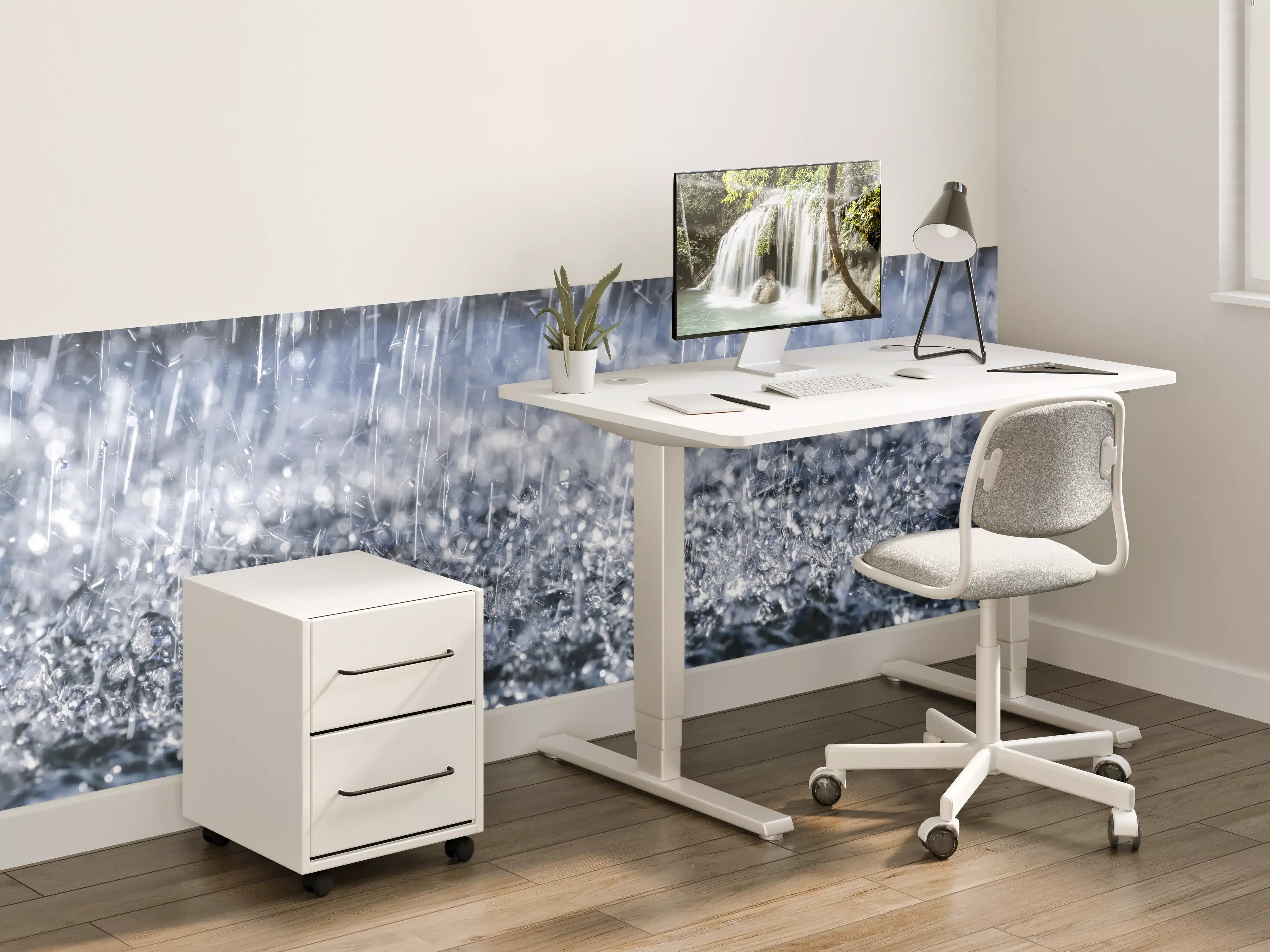 Kinderzimmer Wandgestaltung - Regentropfen im Detail