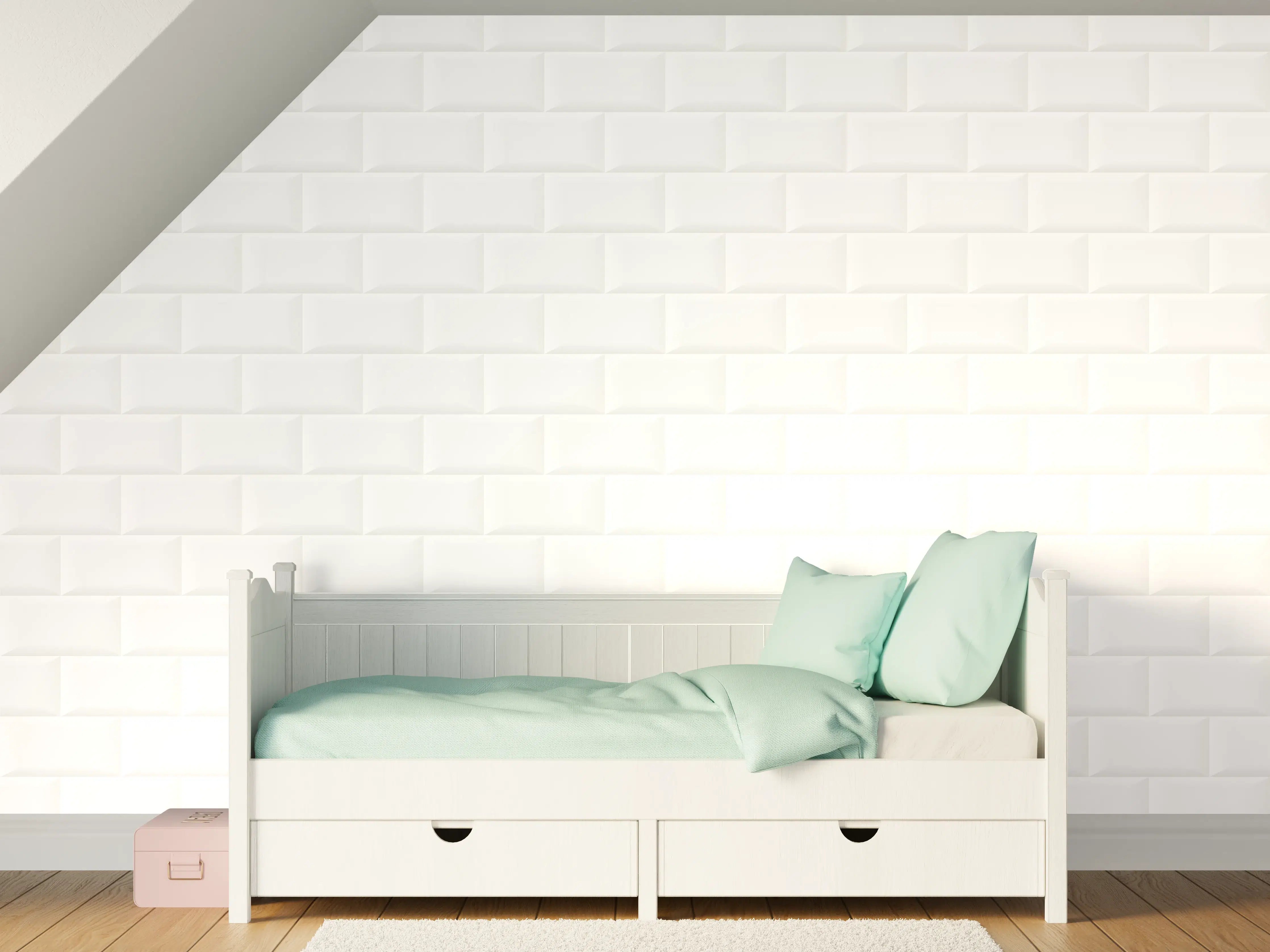 Kinderzimmer Wandgestaltung - Reine Weiße Wandtextur