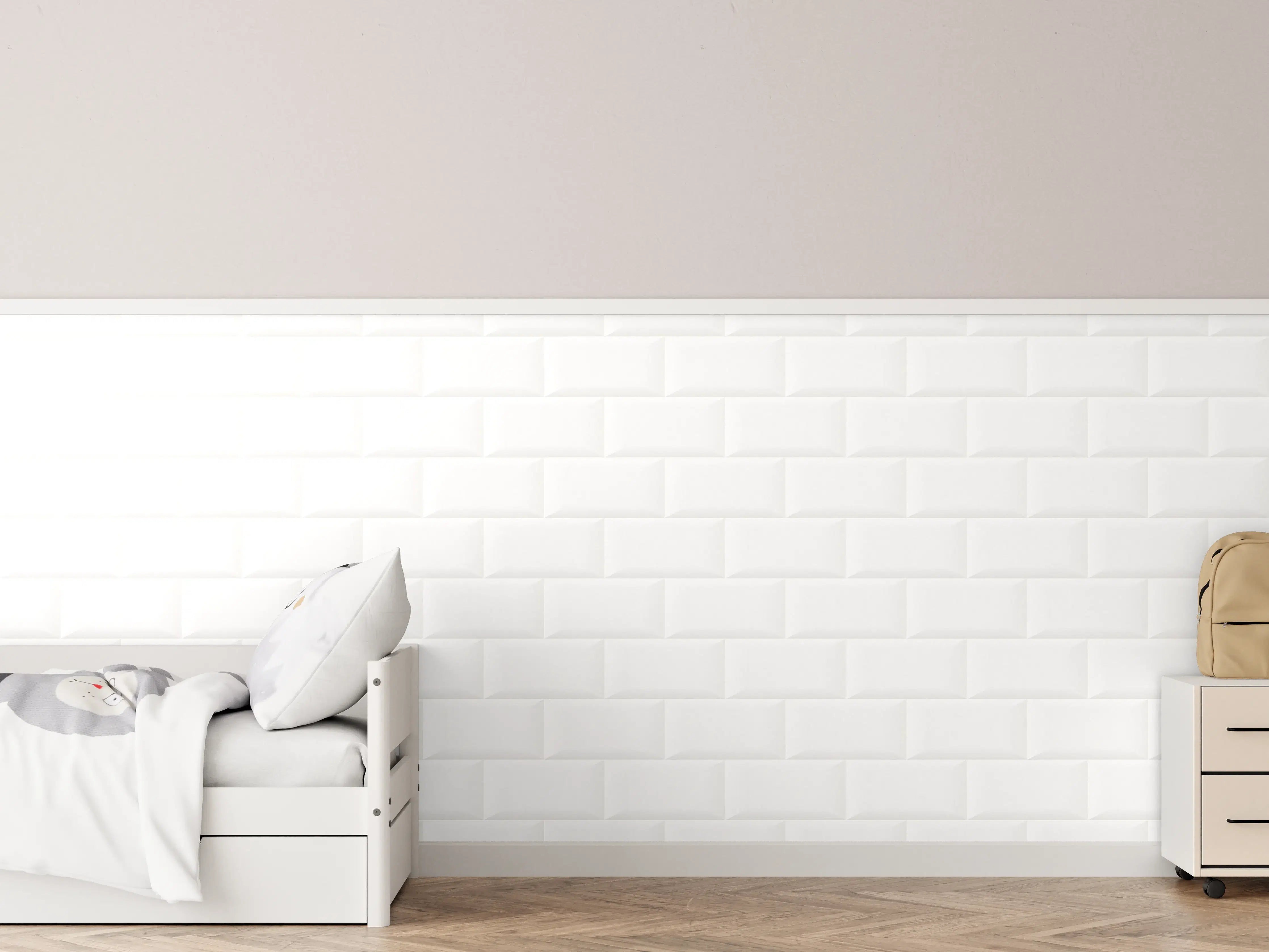 Kinderzimmer Wandgestaltung - Reine Weiße Wandtextur