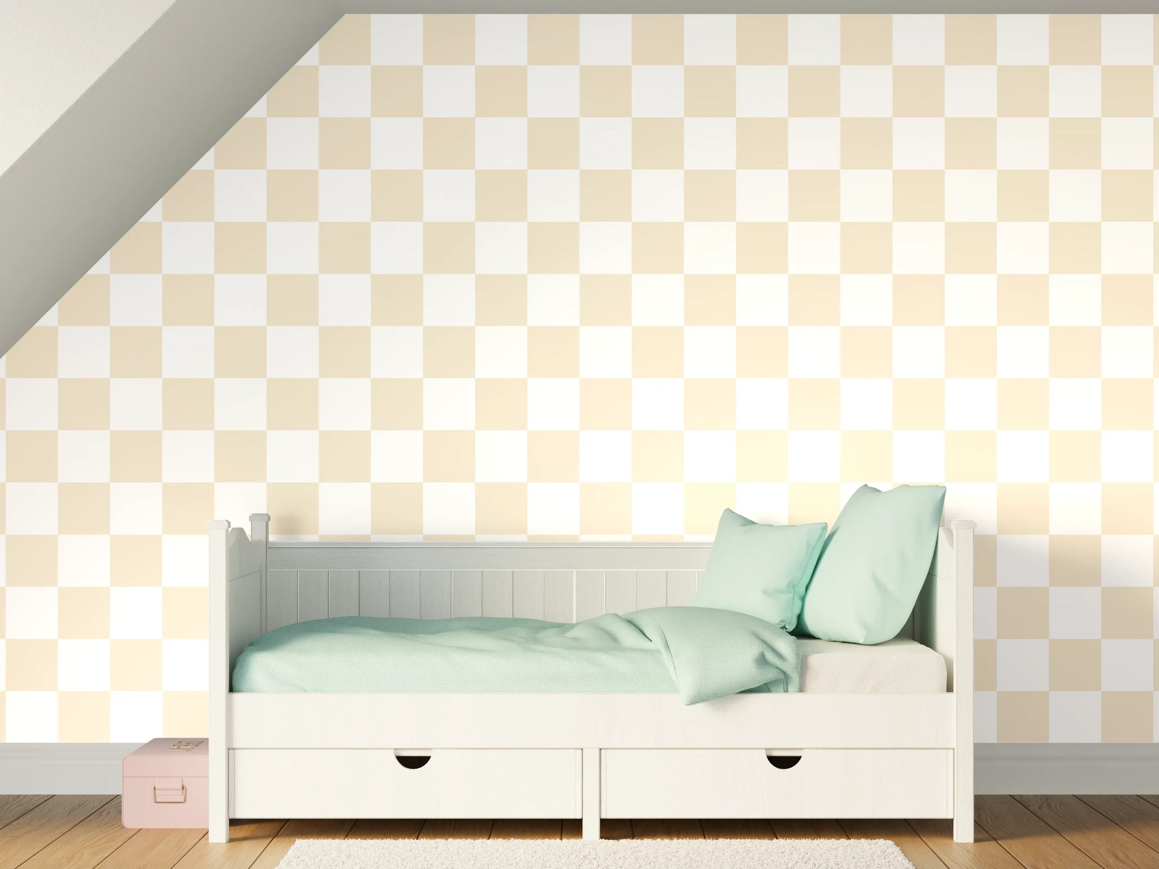 Kinderzimmer Wandgestaltung - Retro-Design Fliese