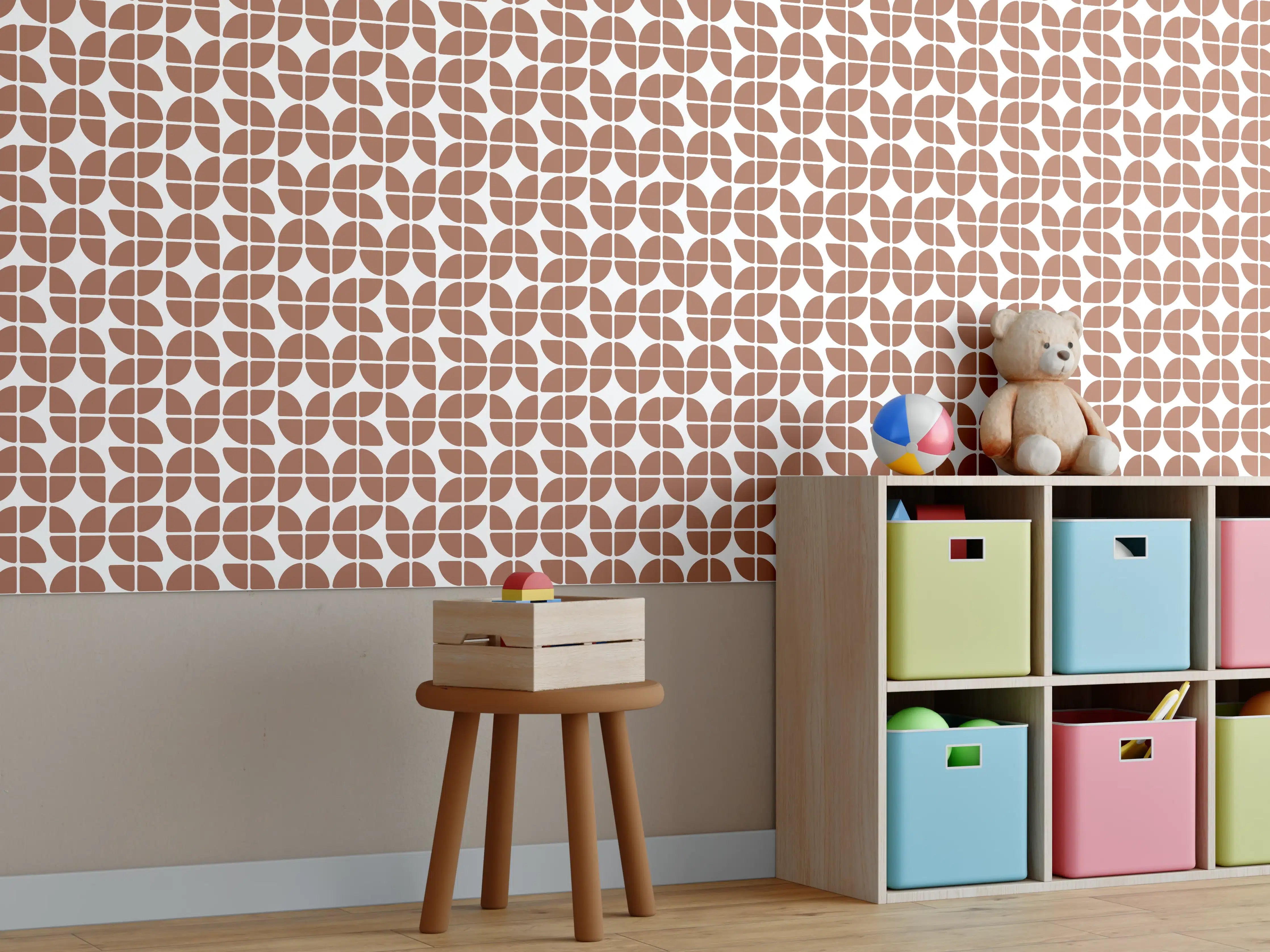 Kinderzimmer Wandgestaltung - Retro-Graffiti-Design