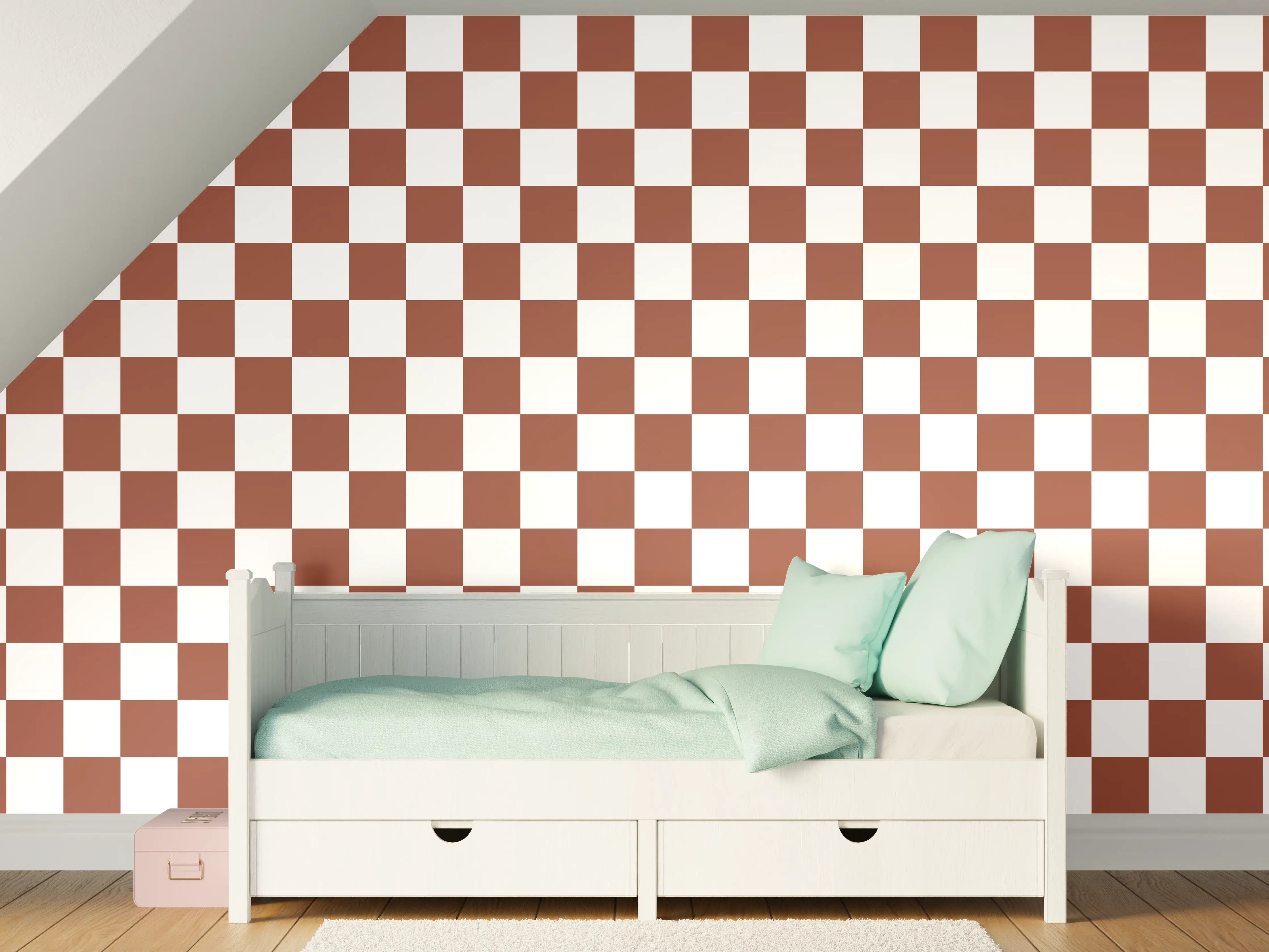 Kinderzimmer Wandgestaltung - Retro-Ruggine-Design