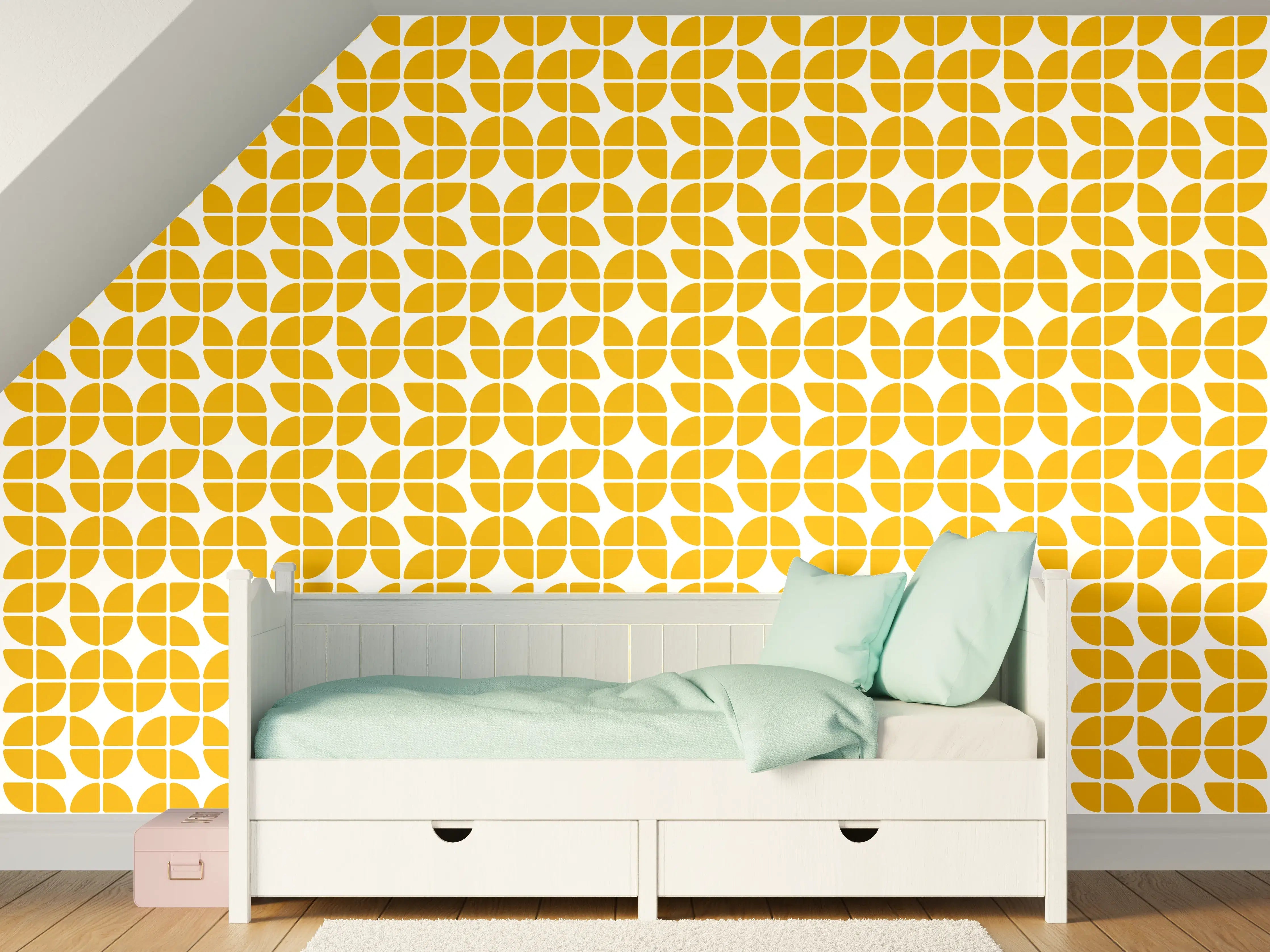 Kinderzimmer Wandgestaltung - Retro-Senape-Grazia