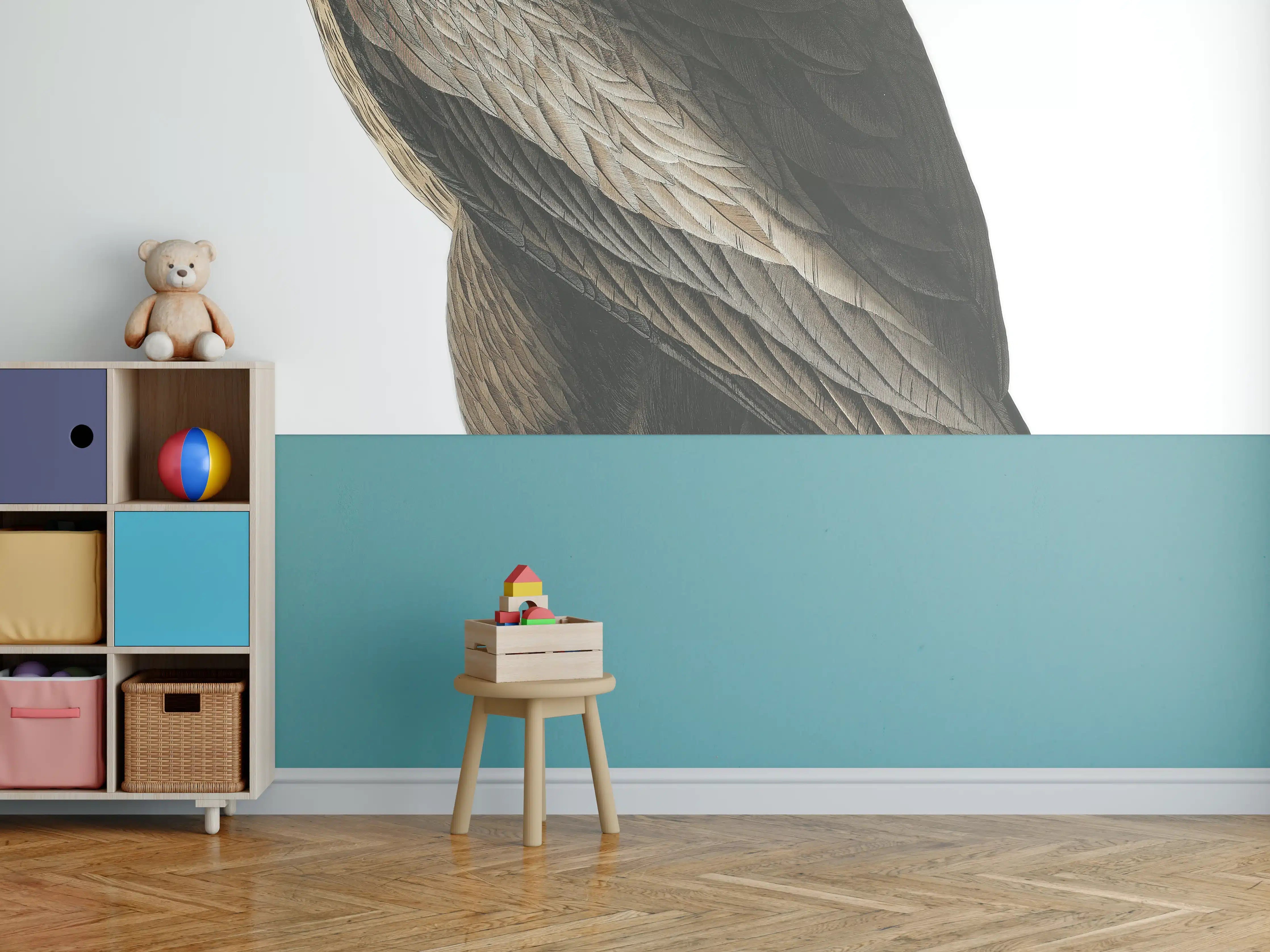 Kinderzimmer Wandgestaltung - Riesenseeadler Portrait - John James Audubon