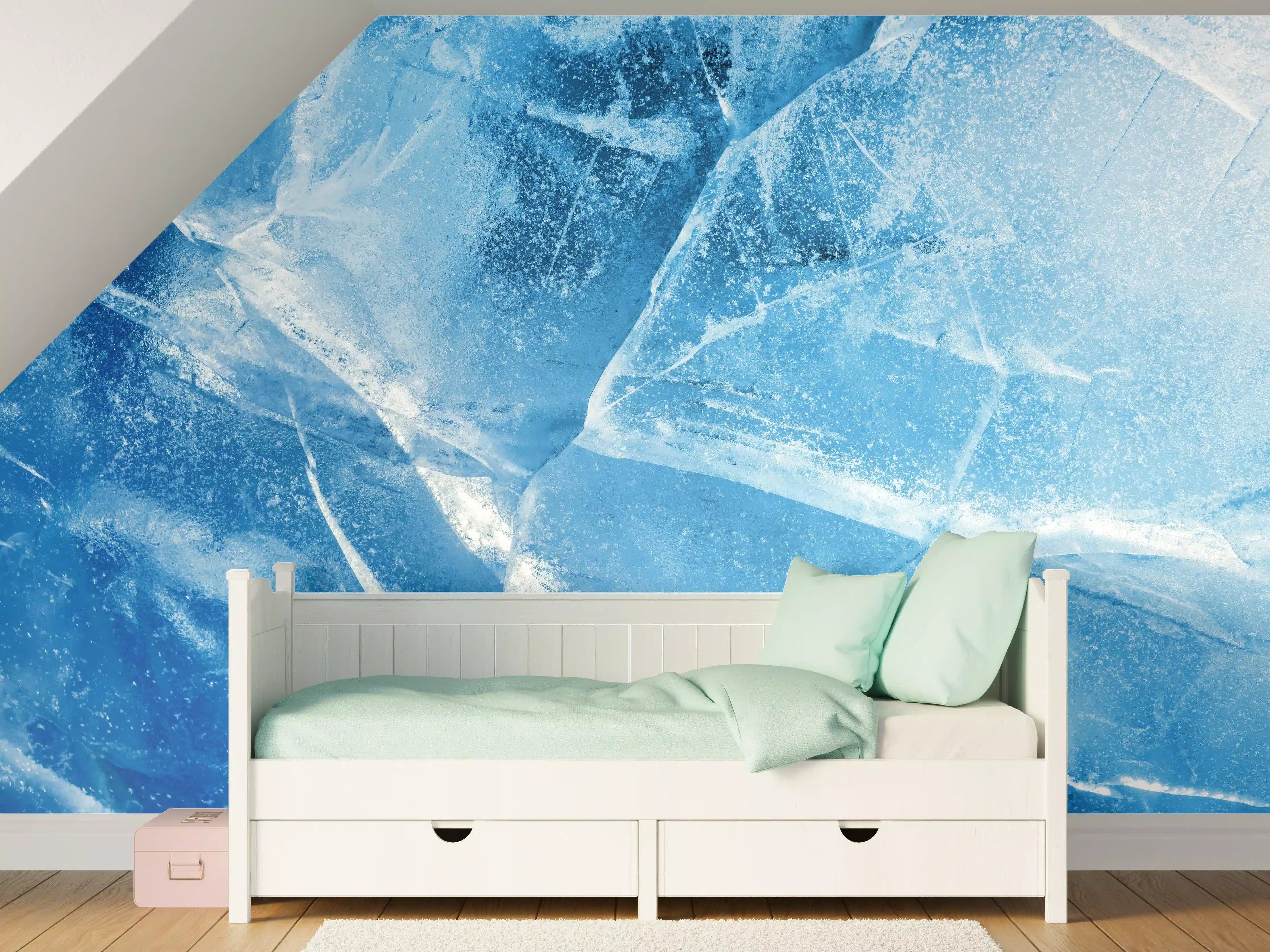Kinderzimmer Wandgestaltung - Rissiger Eisblock