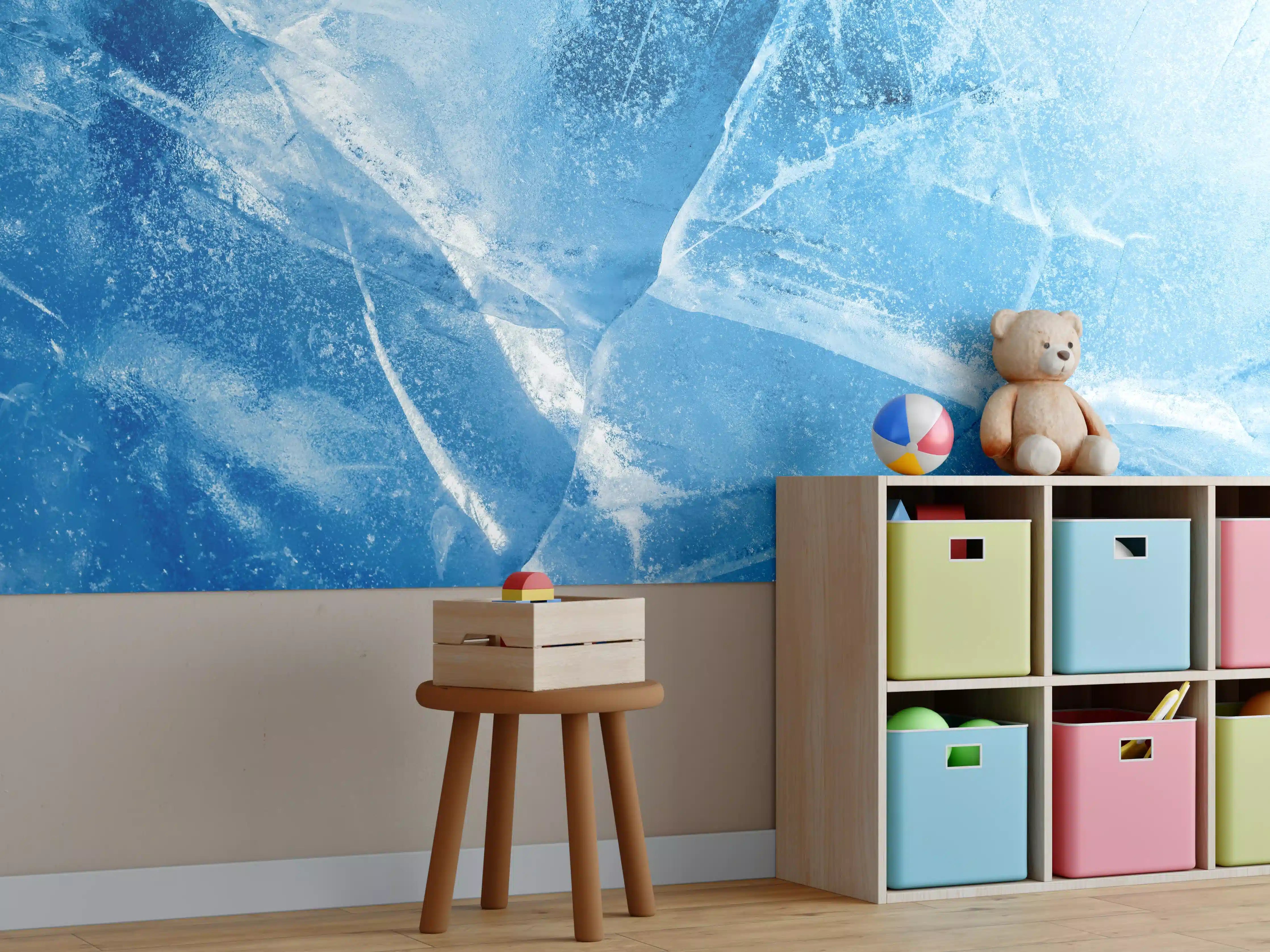 Kinderzimmer Wandgestaltung - Rissiger Eisblock