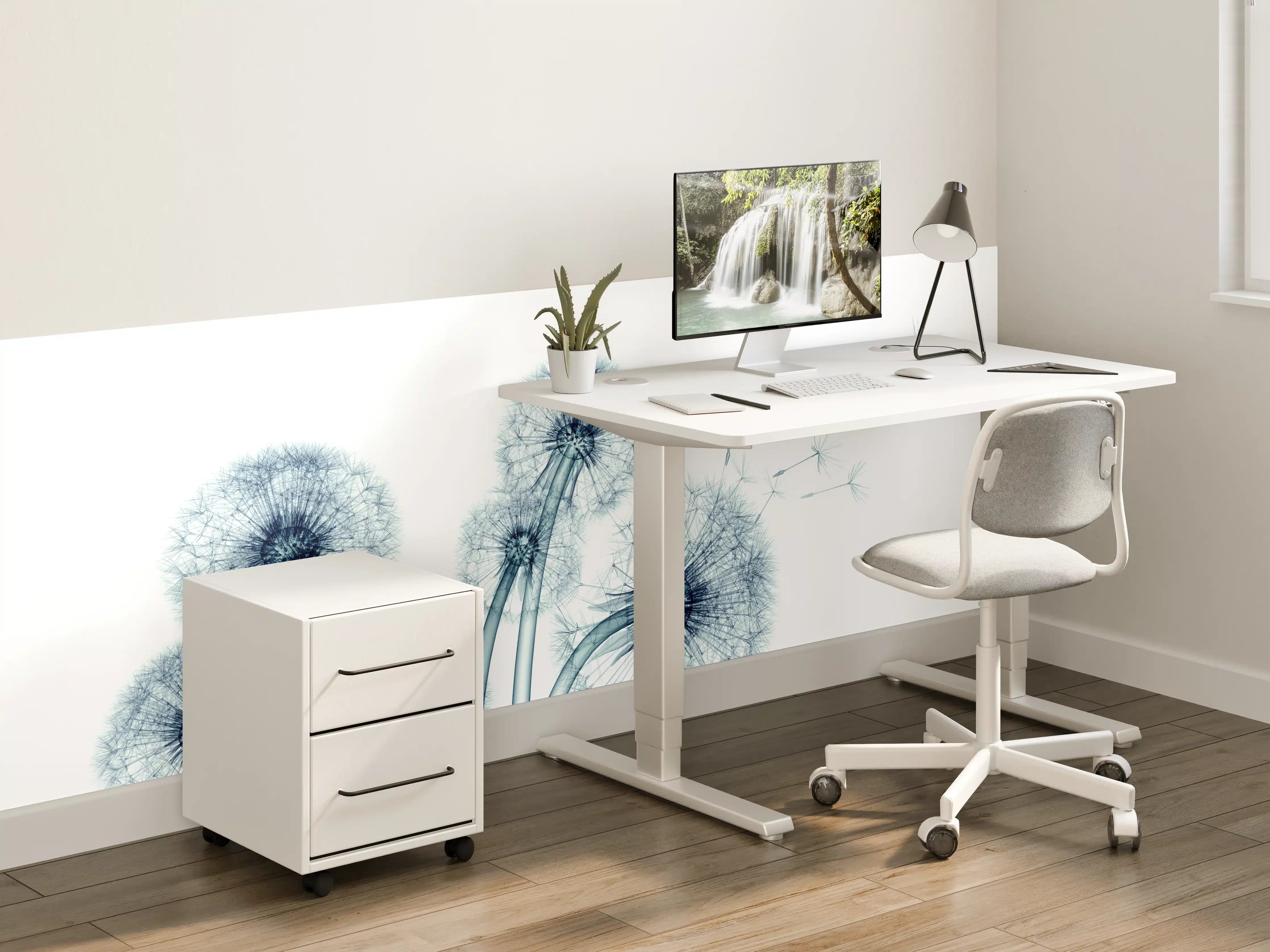 Kinderzimmer Wandgestaltung - Röntgenbild eines Löwenzahns