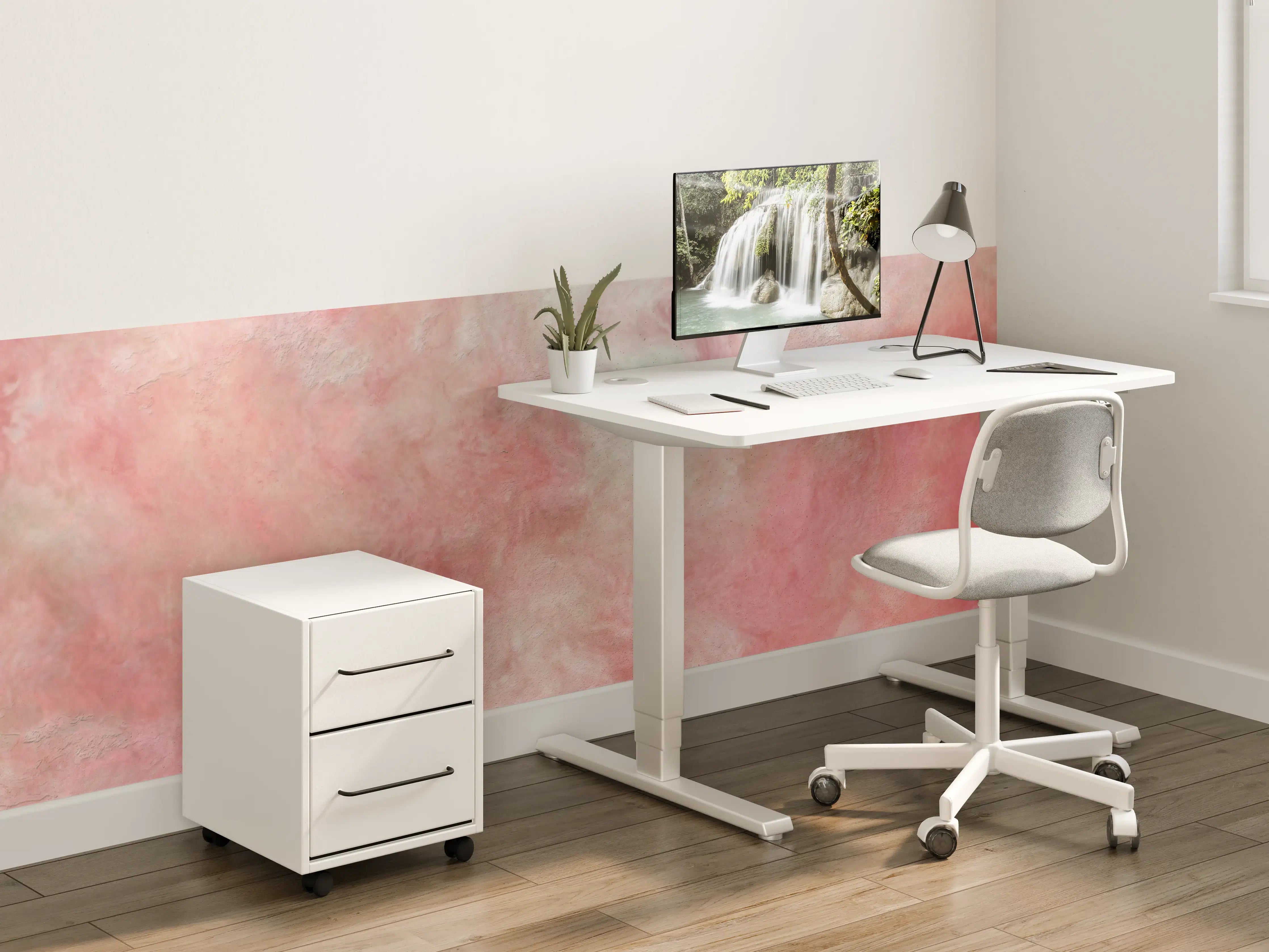 Kinderzimmer Wandgestaltung - Rosa Marble Textur