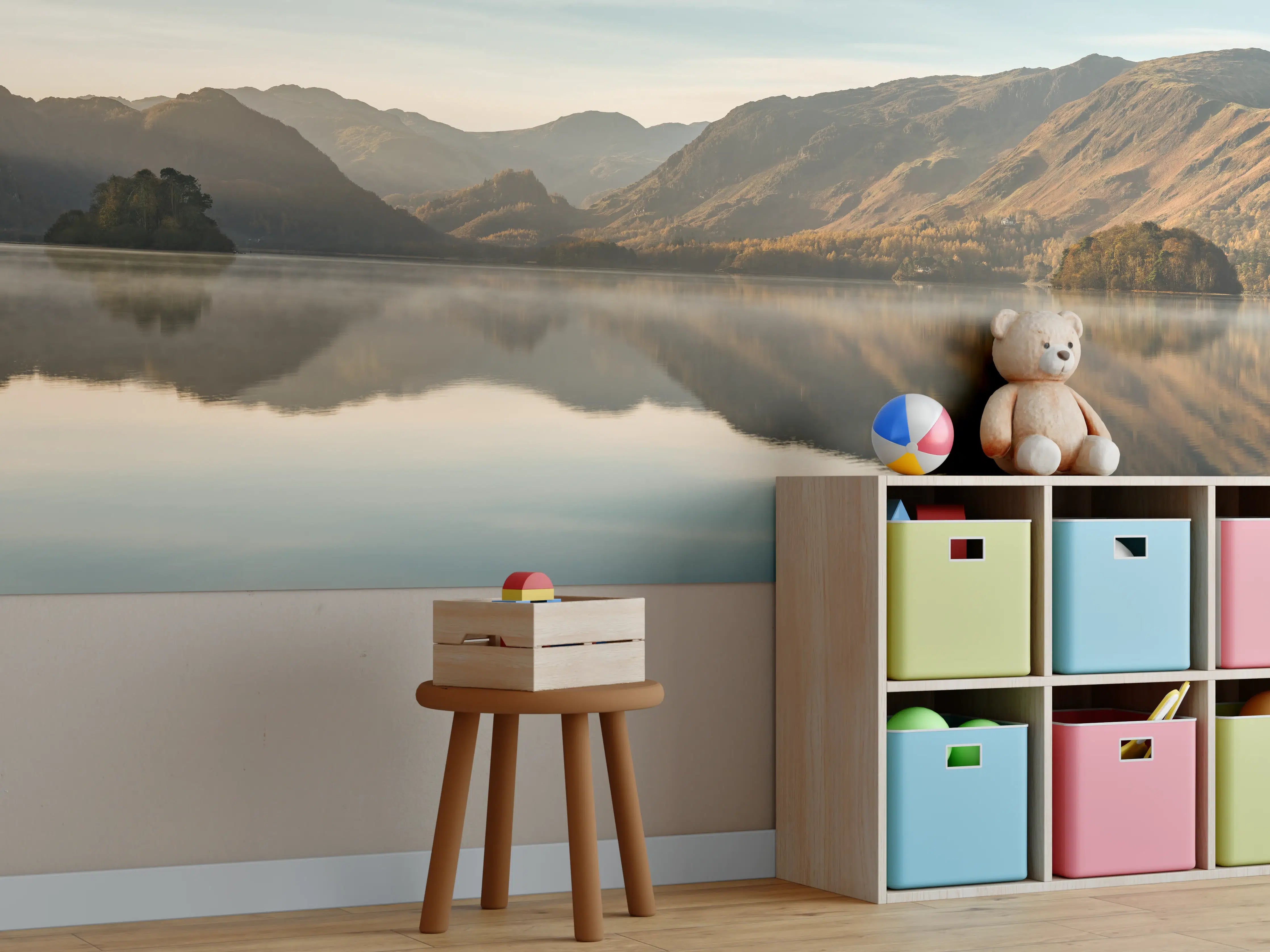Kinderzimmer Wandgestaltung - Ruhige Reflexionen im stillen Derwentwater