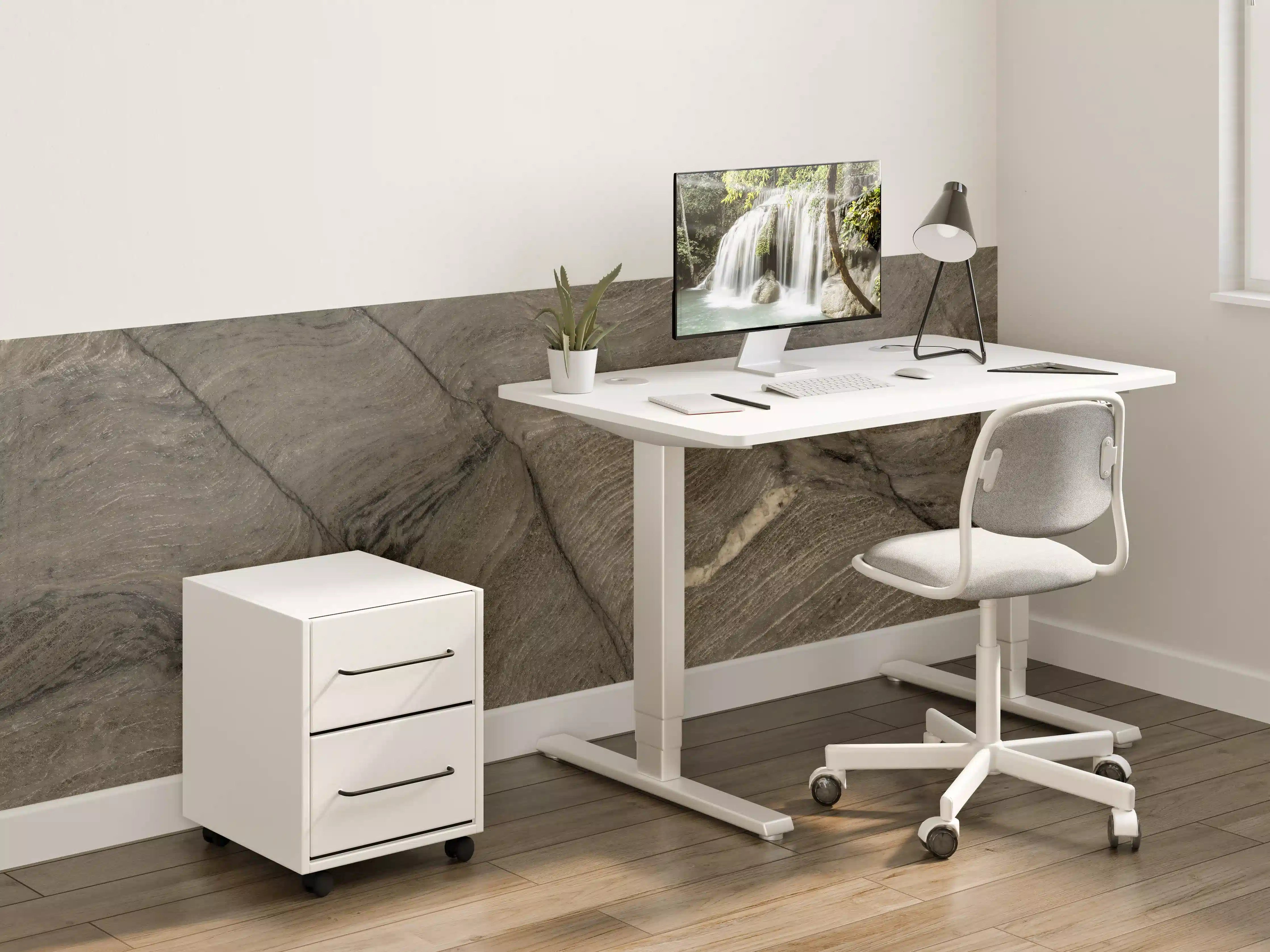 Kinderzimmer Wandgestaltung - Rustikale Marmor Textur