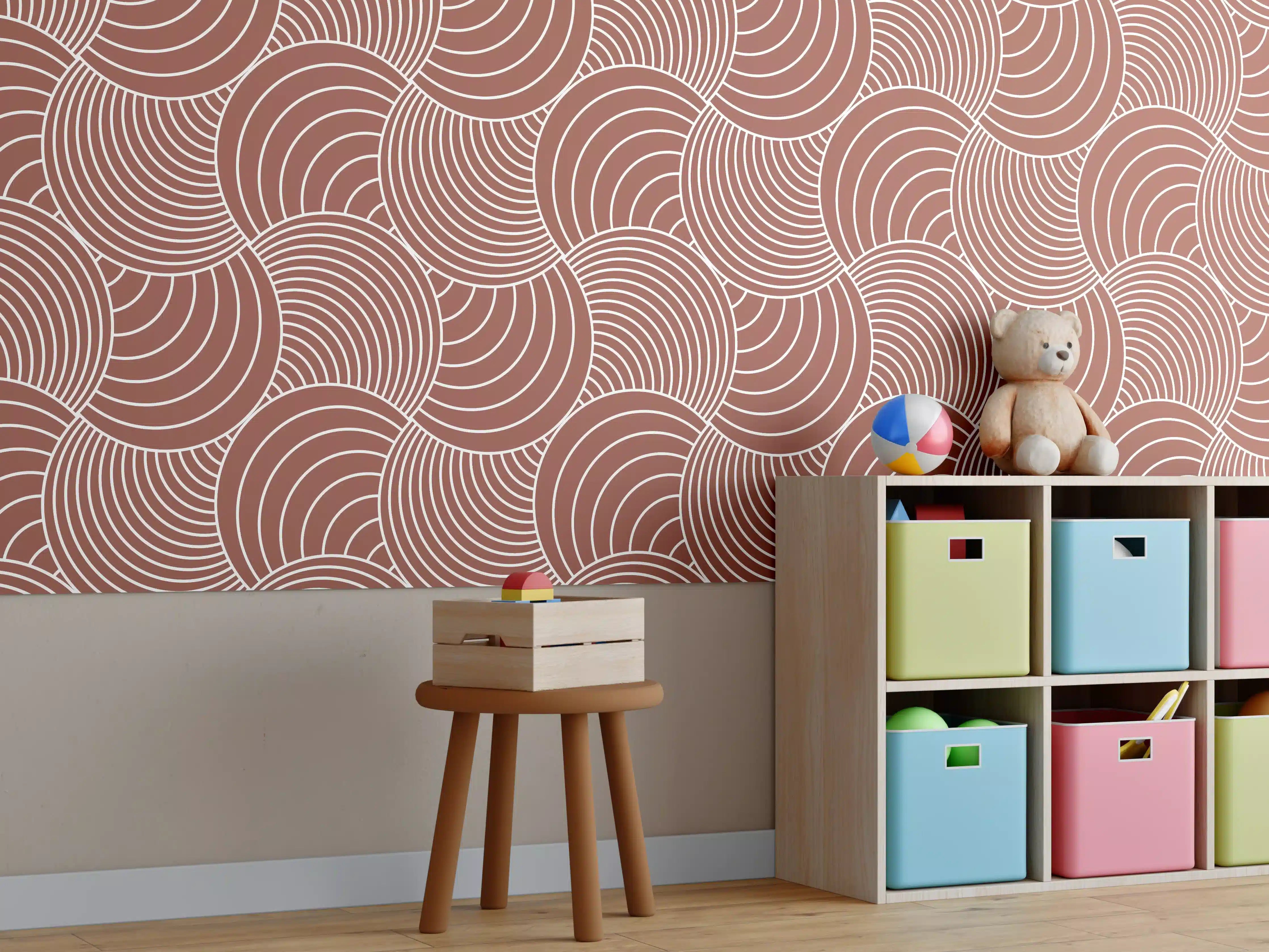 Kinderzimmer Wandgestaltung - Rustikale Metall-Textur für deine Raumgestaltung
