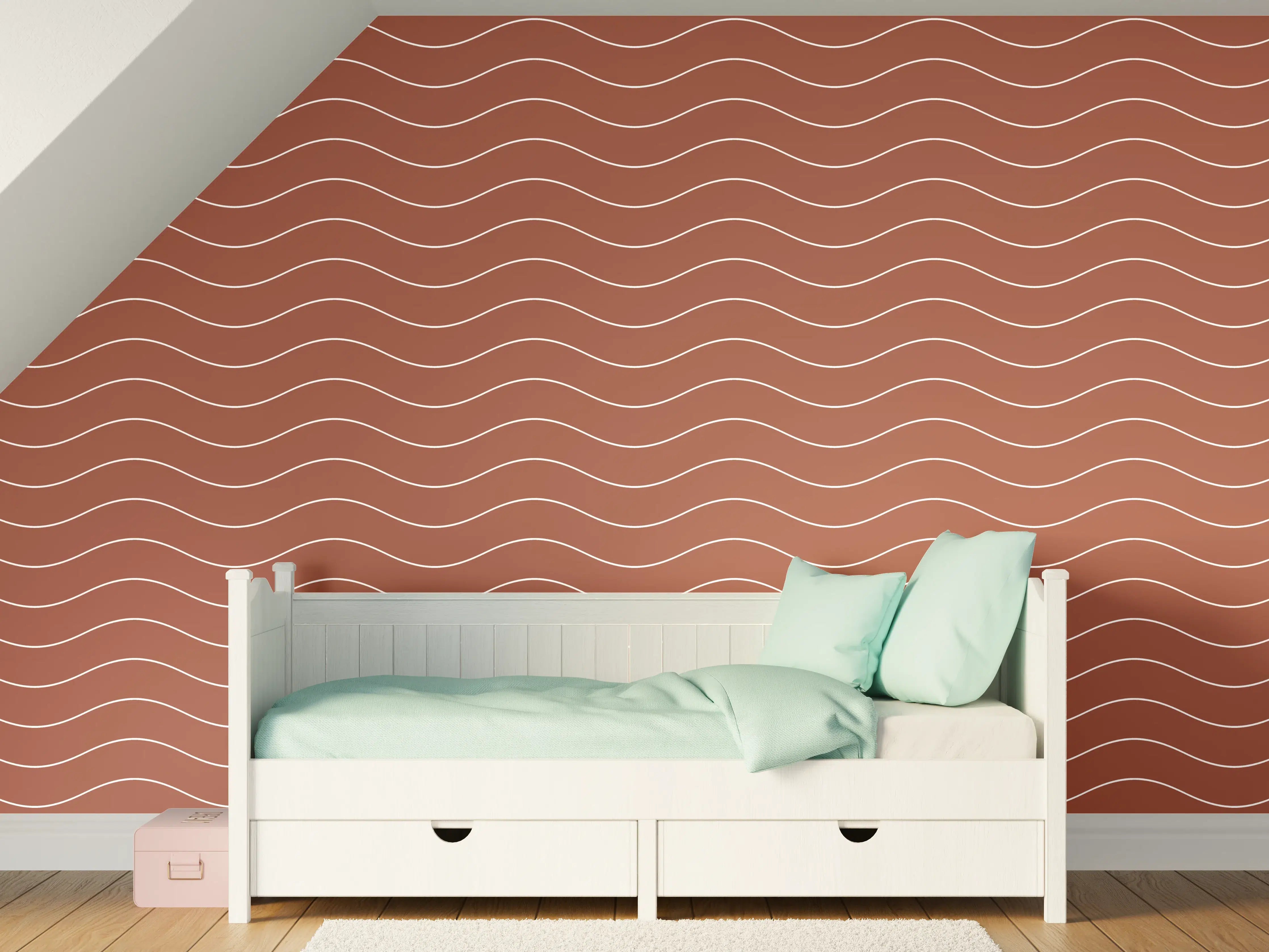 Kinderzimmer Wandgestaltung - Rustikale Ruggine-Textur in eleganter Küche