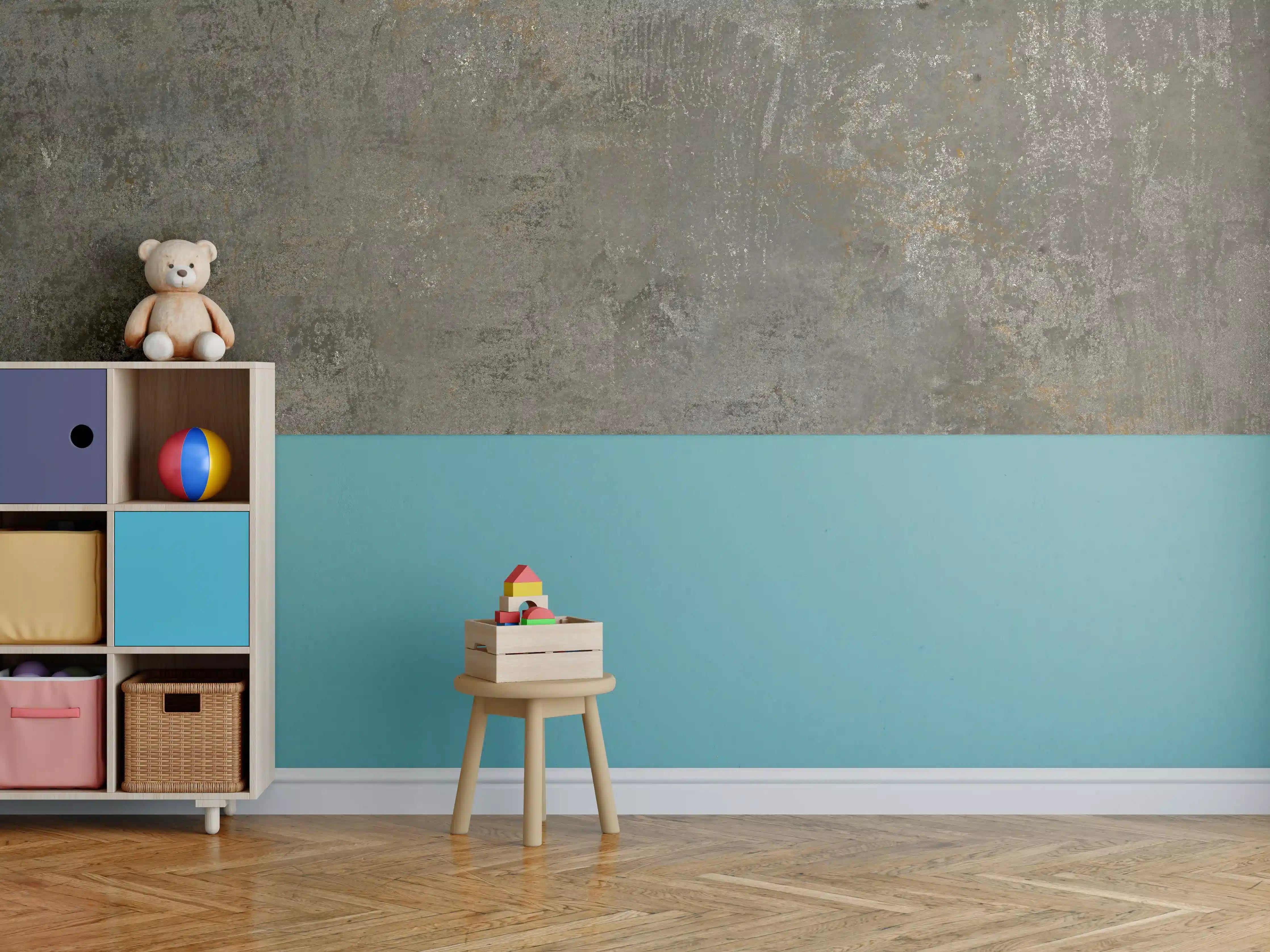 Kinderzimmer Wandgestaltung - Rustikaler Granit