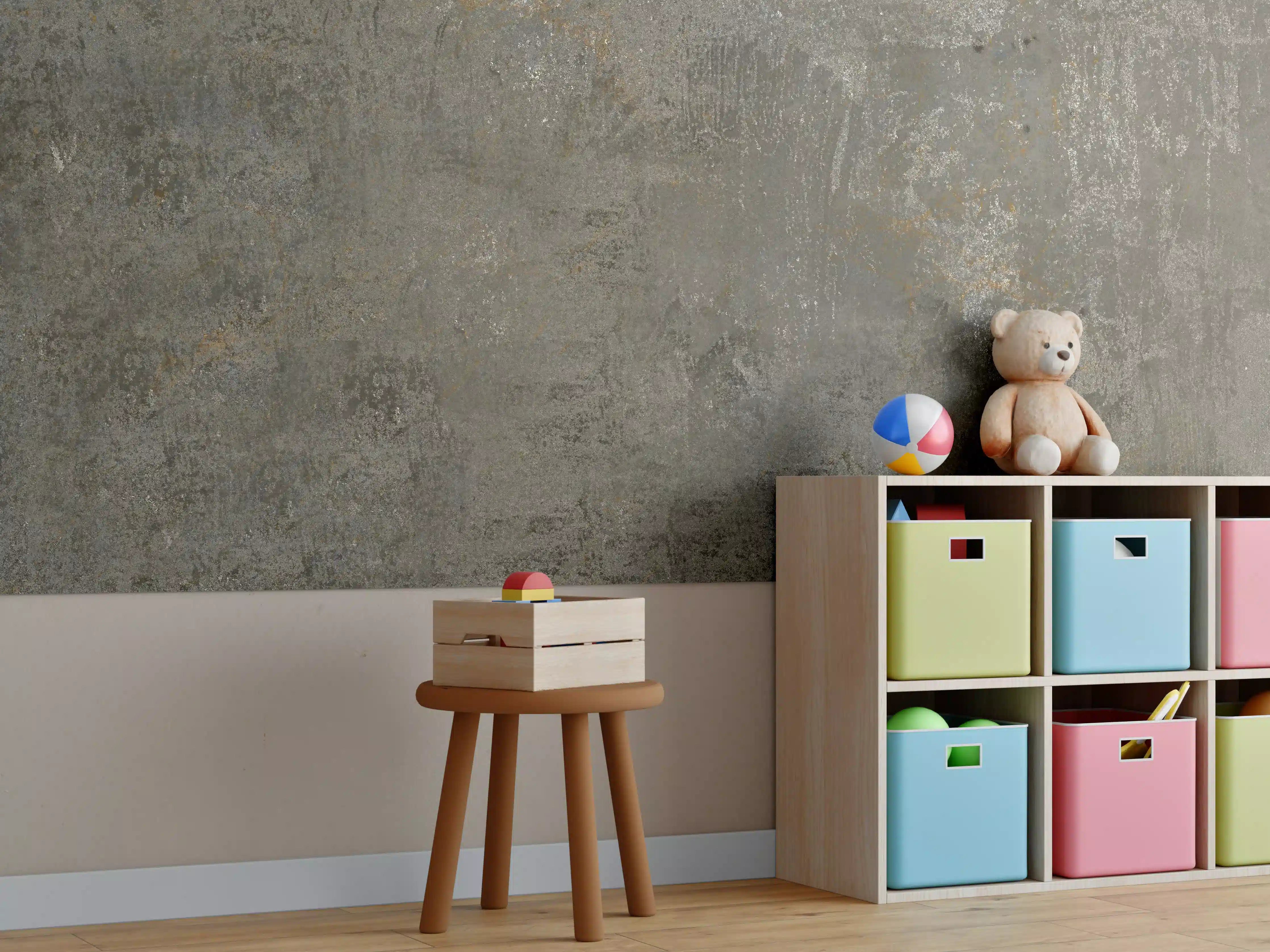 Kinderzimmer Wandgestaltung - Rustikaler Granit
