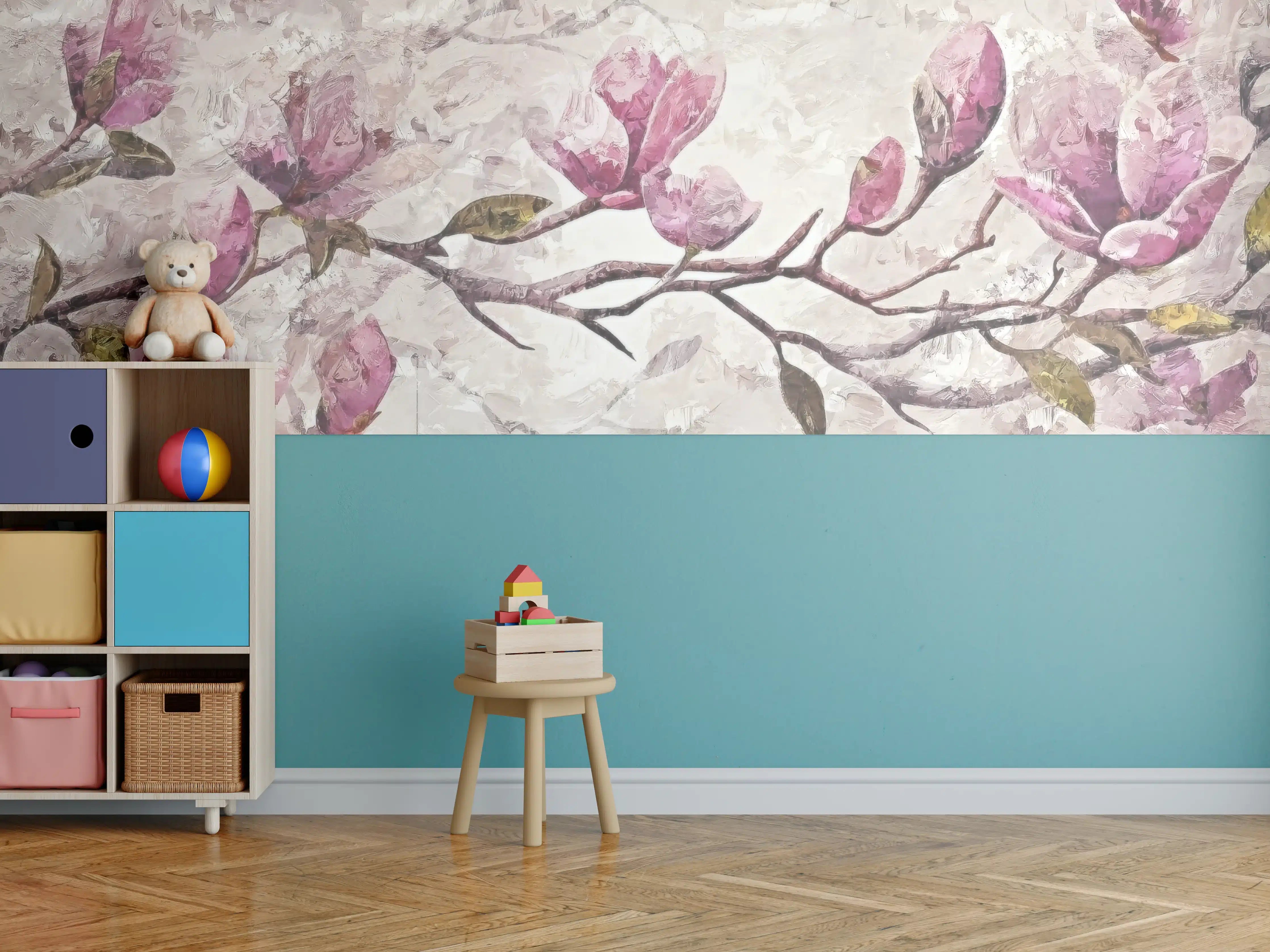 Kinderzimmer Wandgestaltung - Sakura Baum - Gemälde