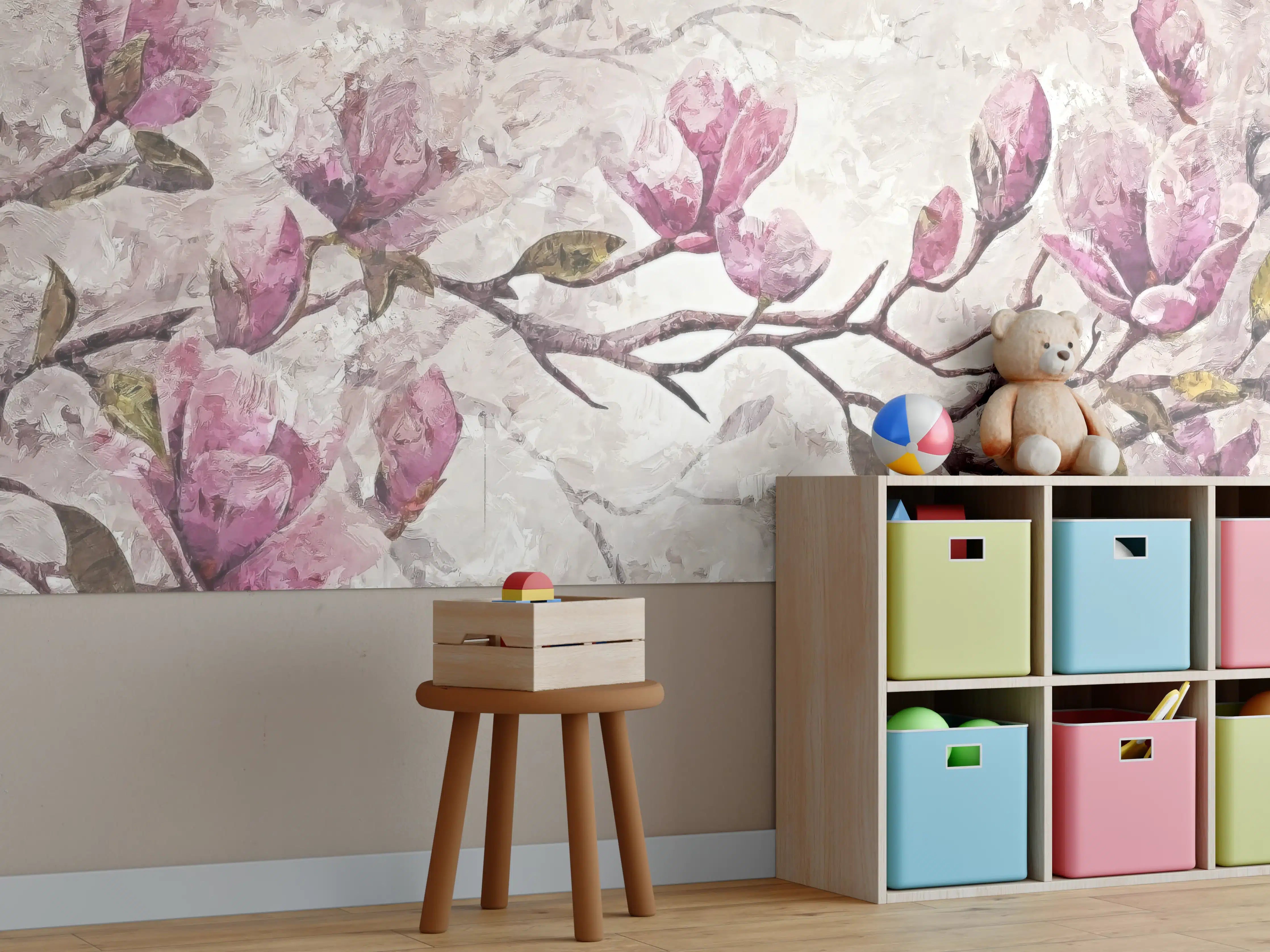 Kinderzimmer Wandgestaltung - Sakura Baum - Gemälde