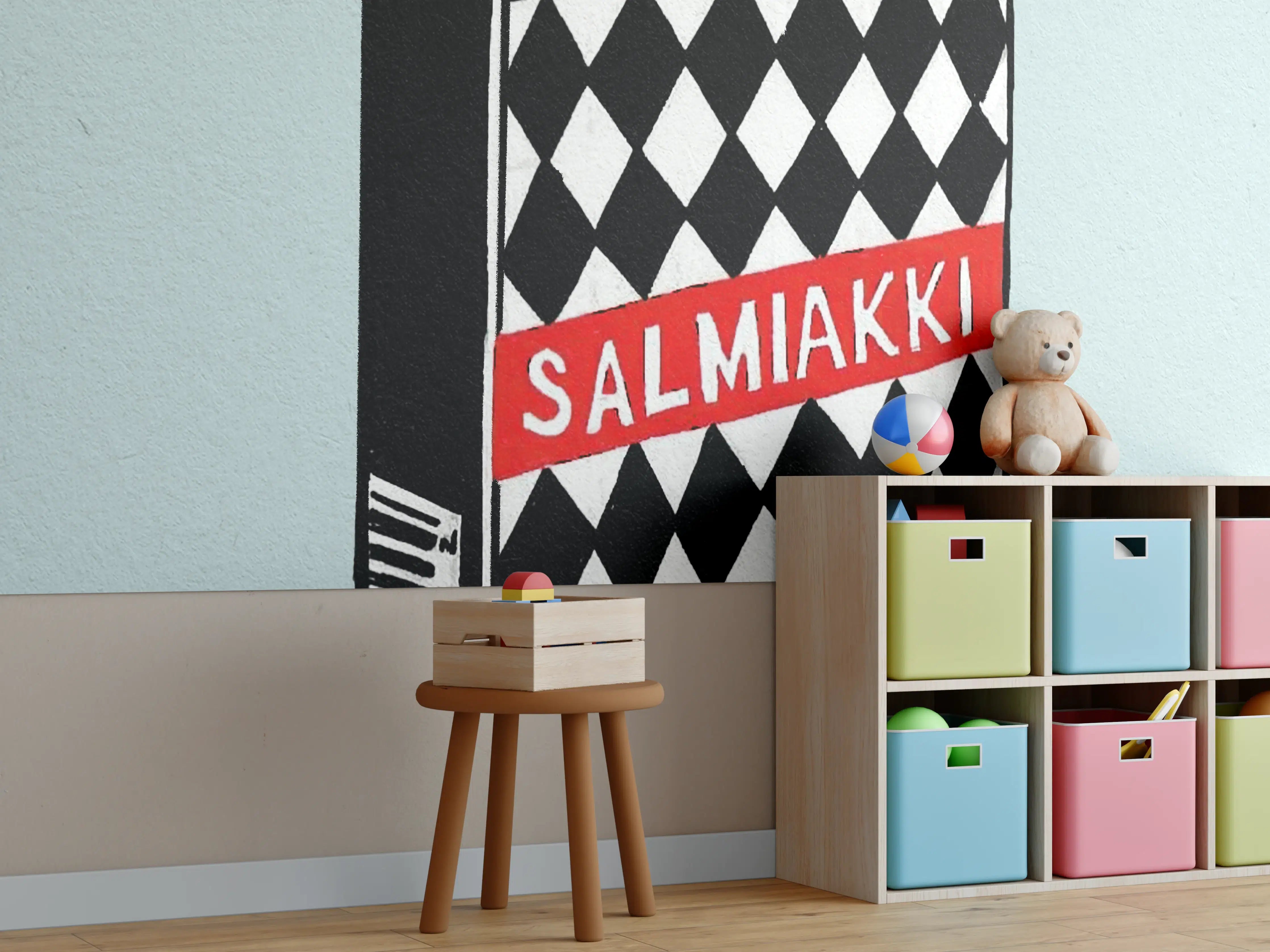 Kinderzimmer Wandgestaltung - Salmiakki Schachtel