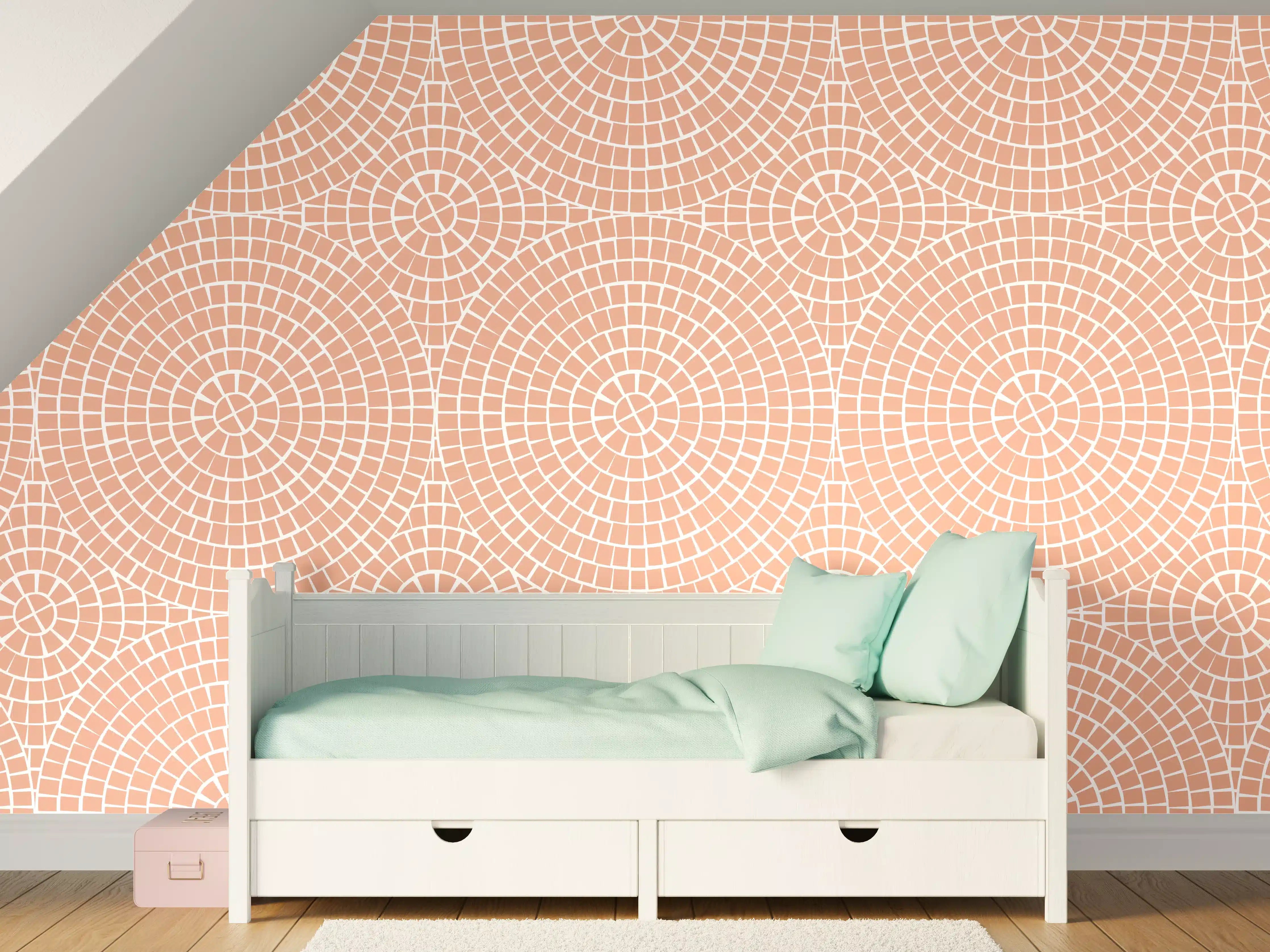 Kinderzimmer Wandgestaltung - Salmone-Mosaik für stilvolle Räume