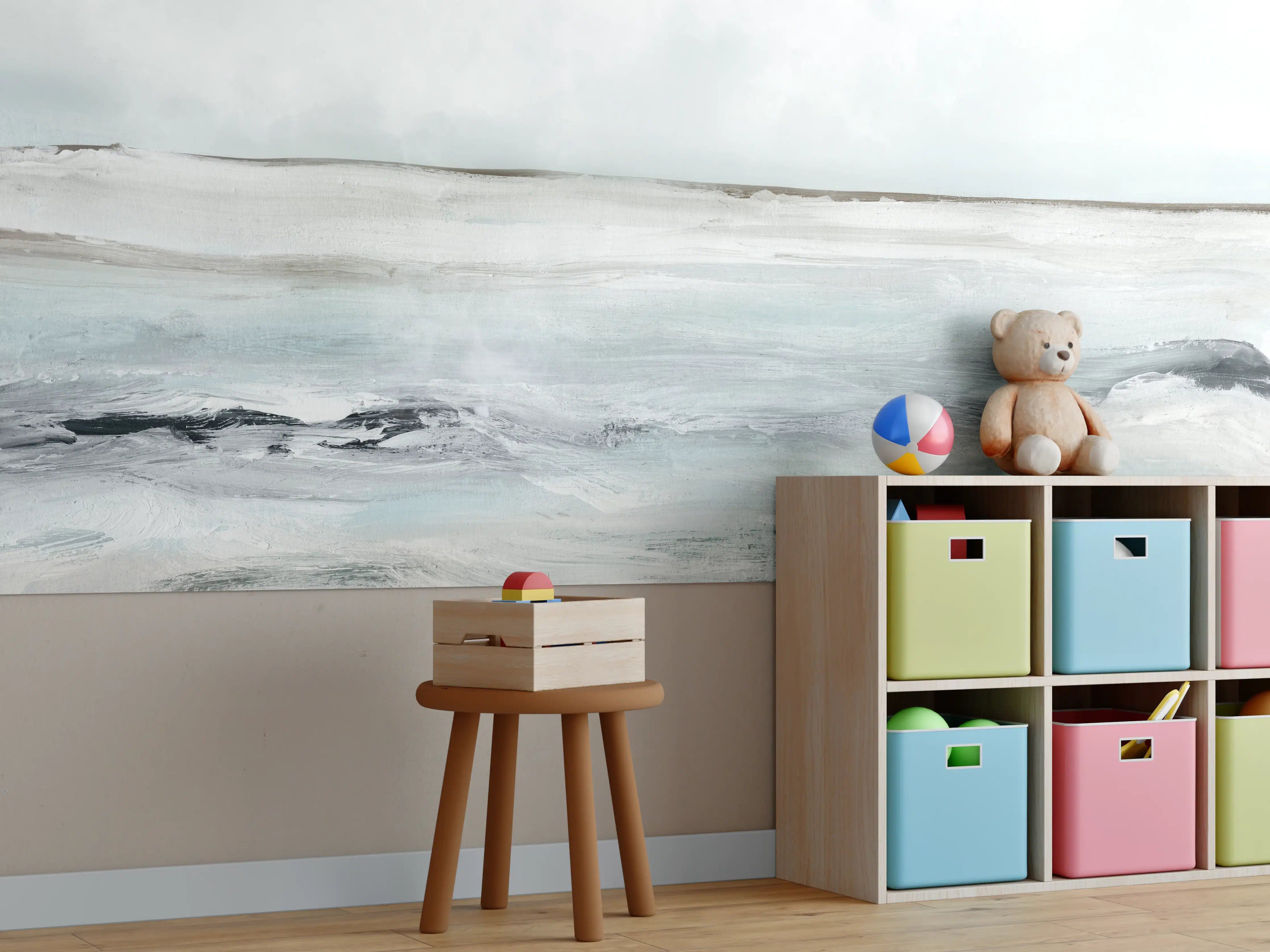 Kinderzimmer Wandgestaltung - Sandige Landschaft - Gemälde