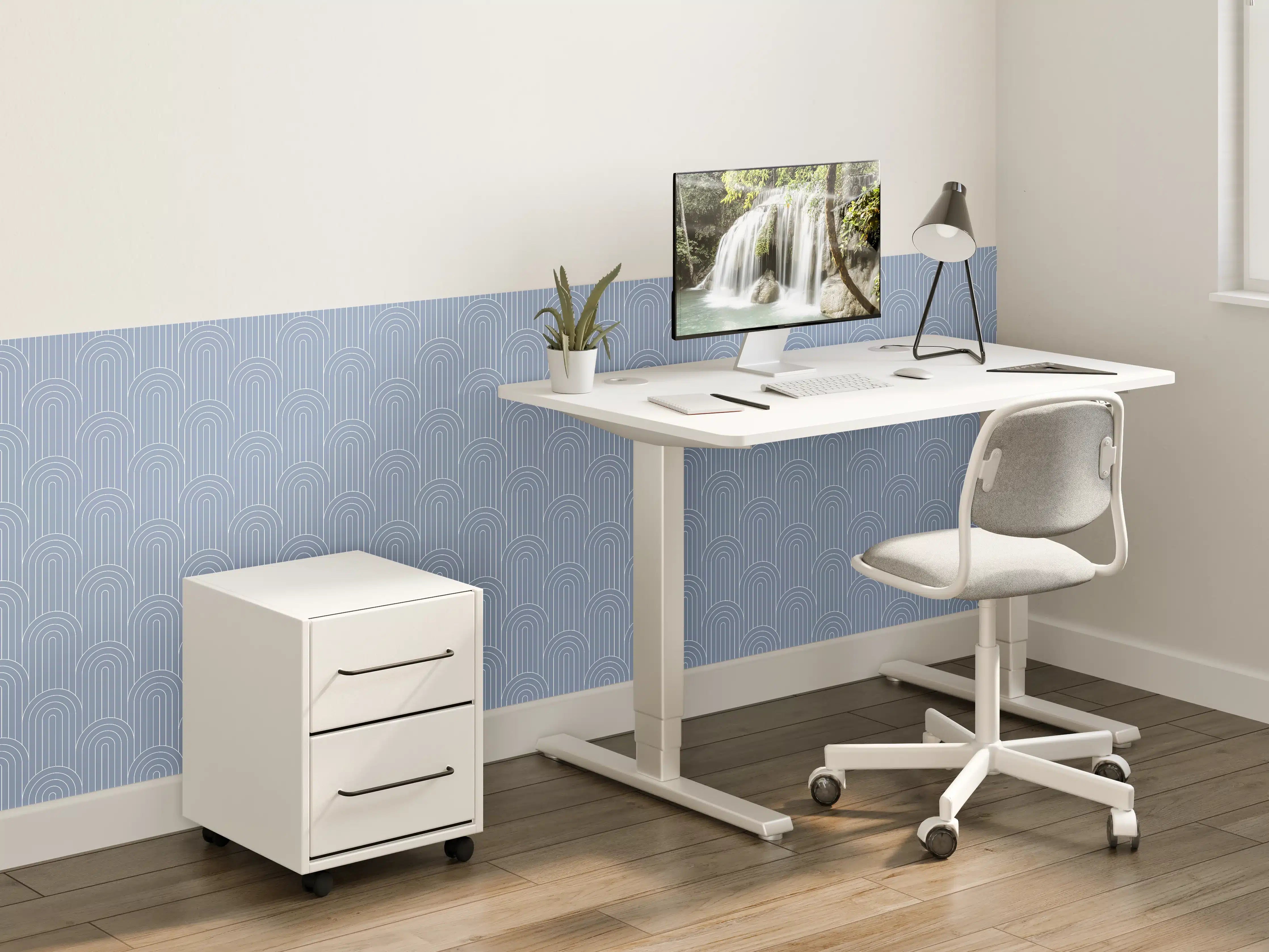 Kinderzimmer Wandgestaltung - Sanfte Blau-Türkis-Design