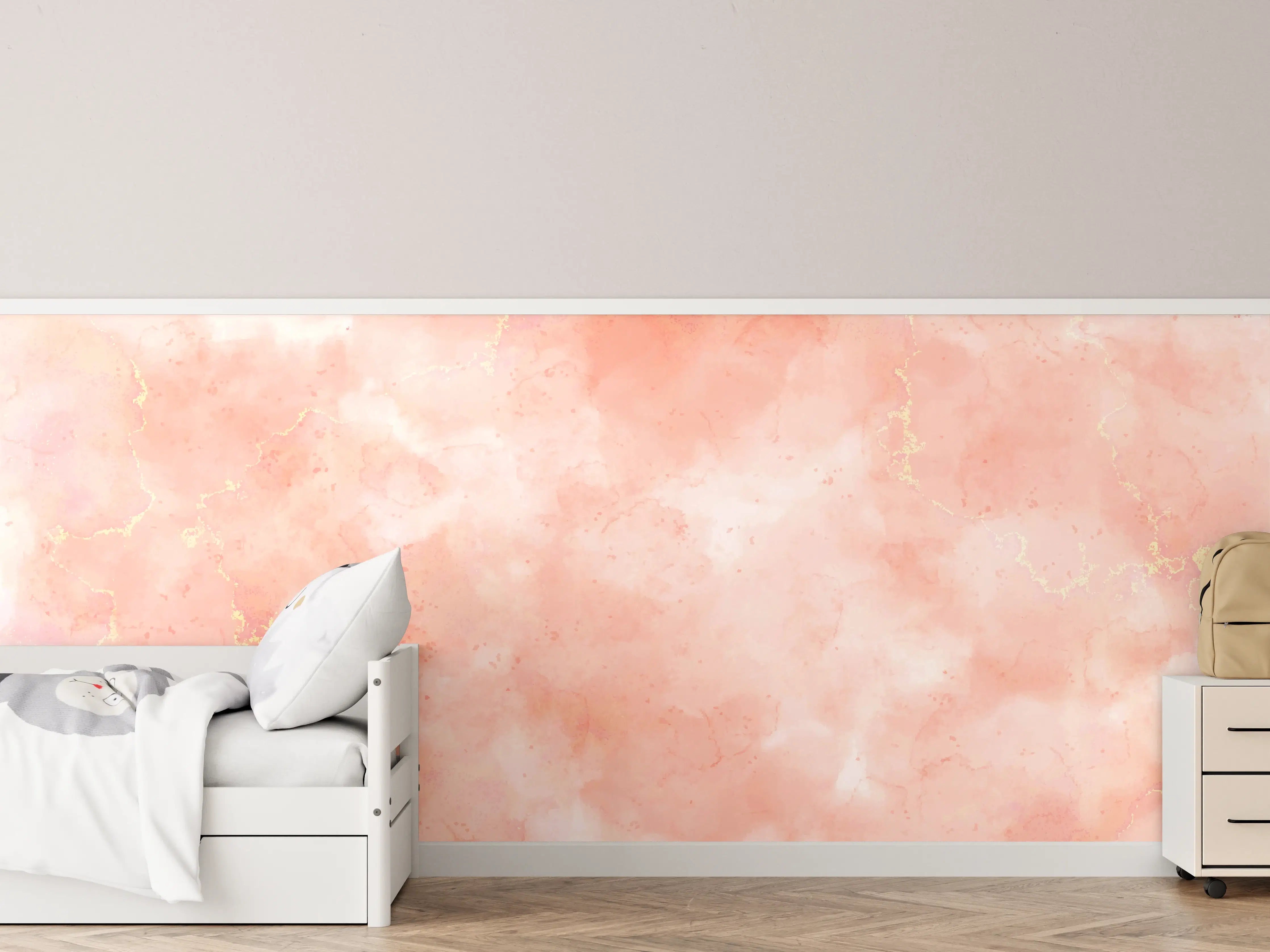 Kinderzimmer Wandgestaltung - Sanfte Pastellfarben Wandgestaltung