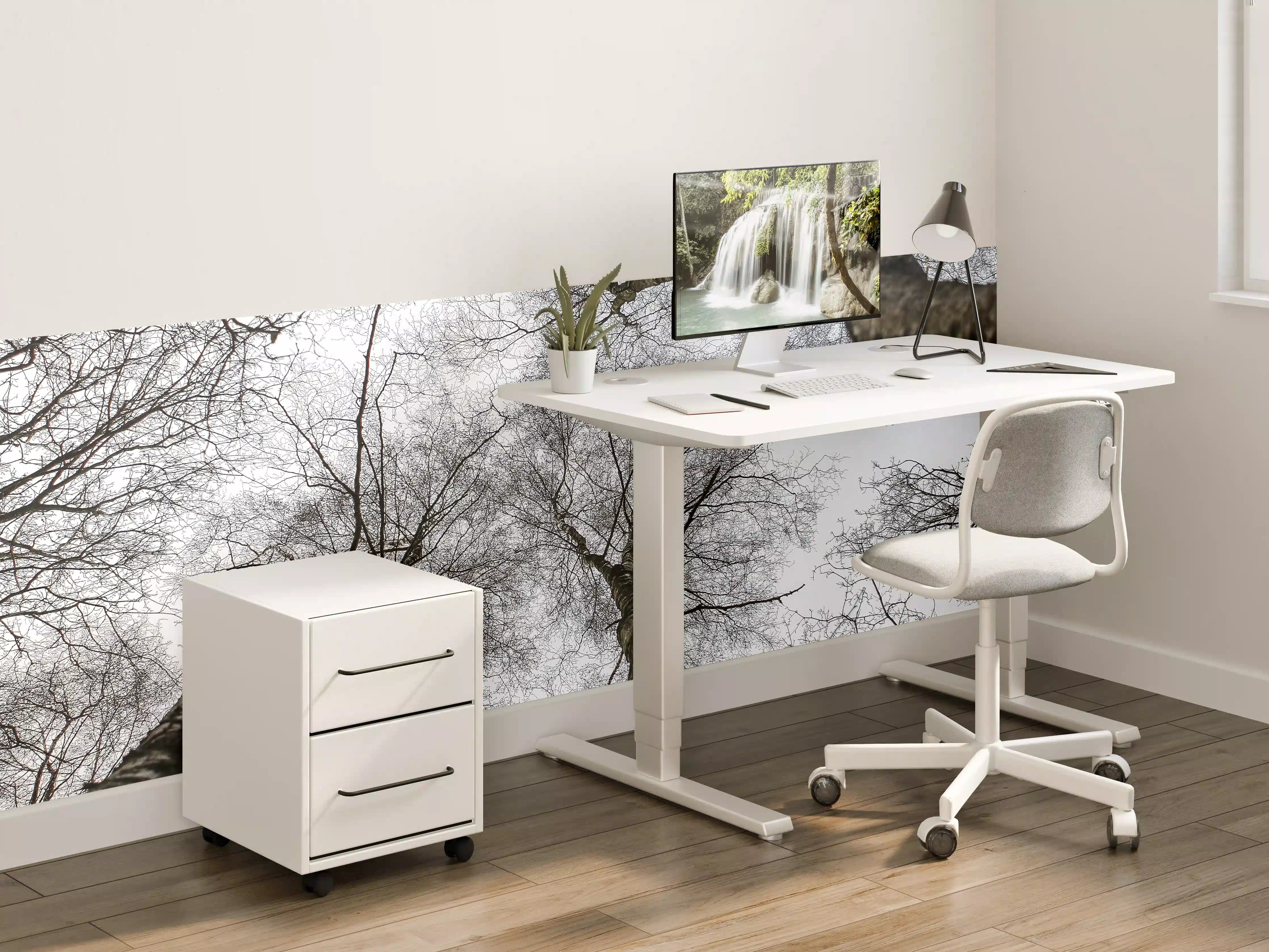 Kinderzimmer Wandgestaltung - Schnee Wald