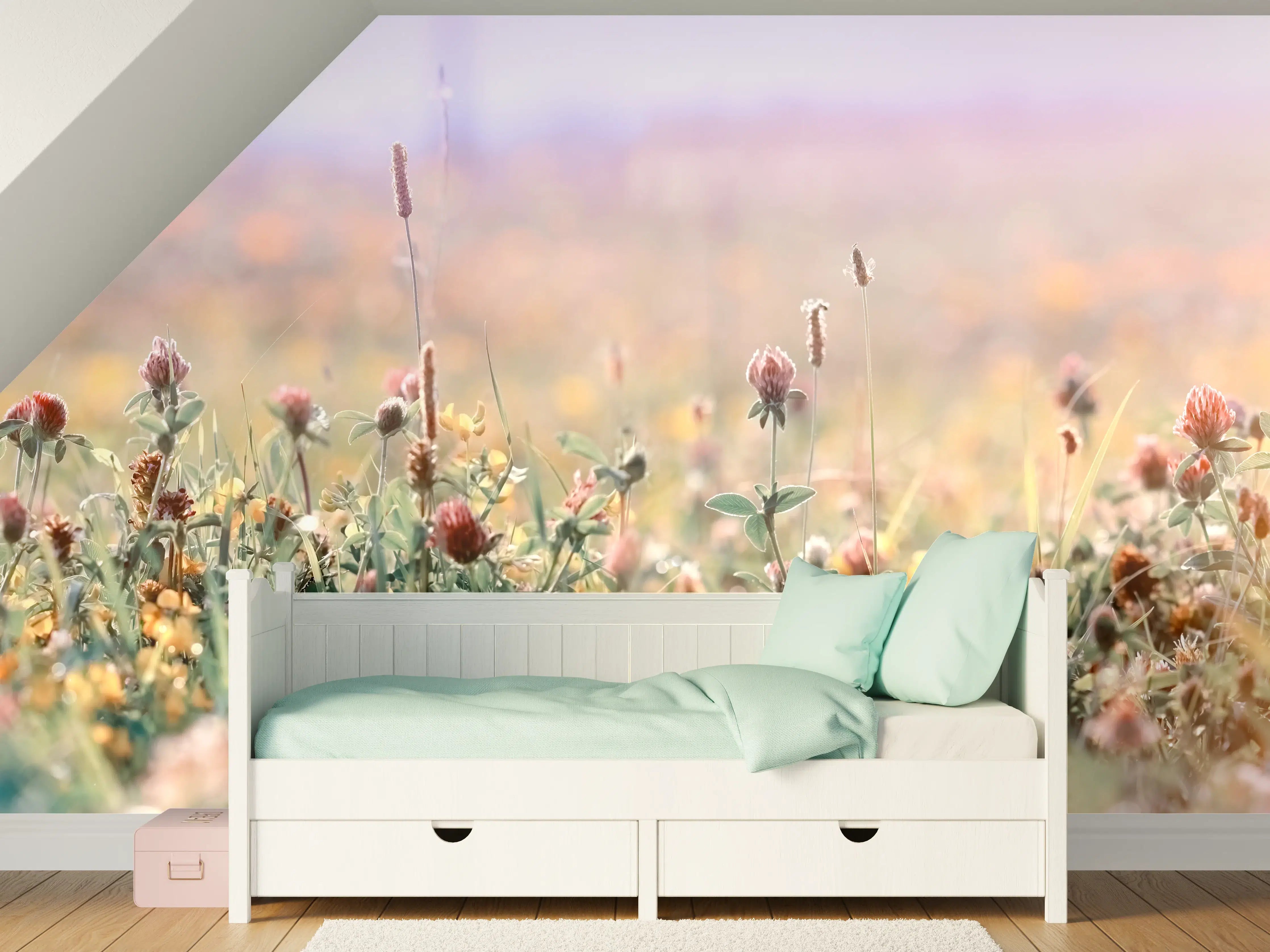 Kinderzimmer Wandgestaltung - Schöne Wiese