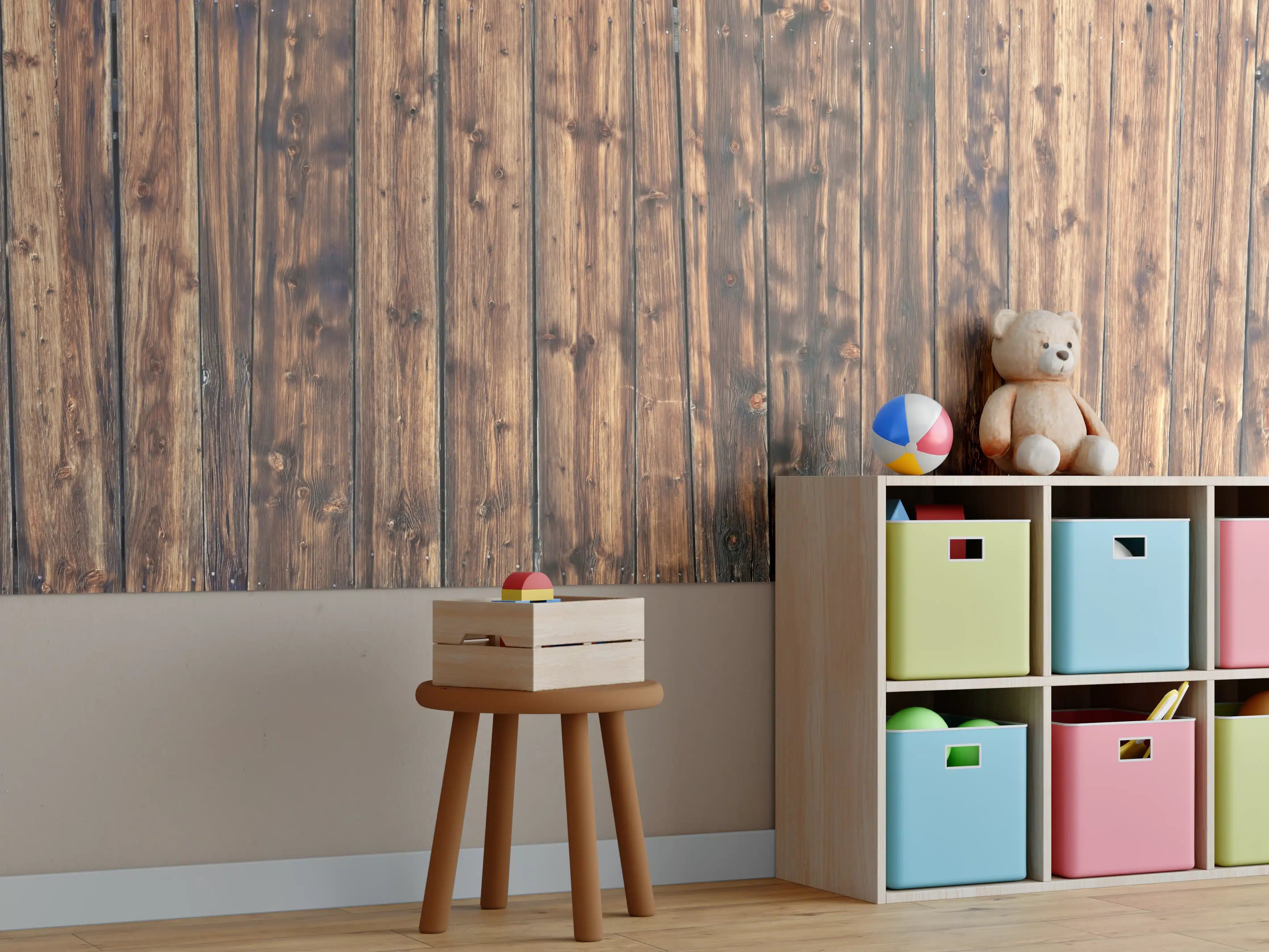Kinderzimmer Wandgestaltung - Schöne verwitterte Hüttenwand