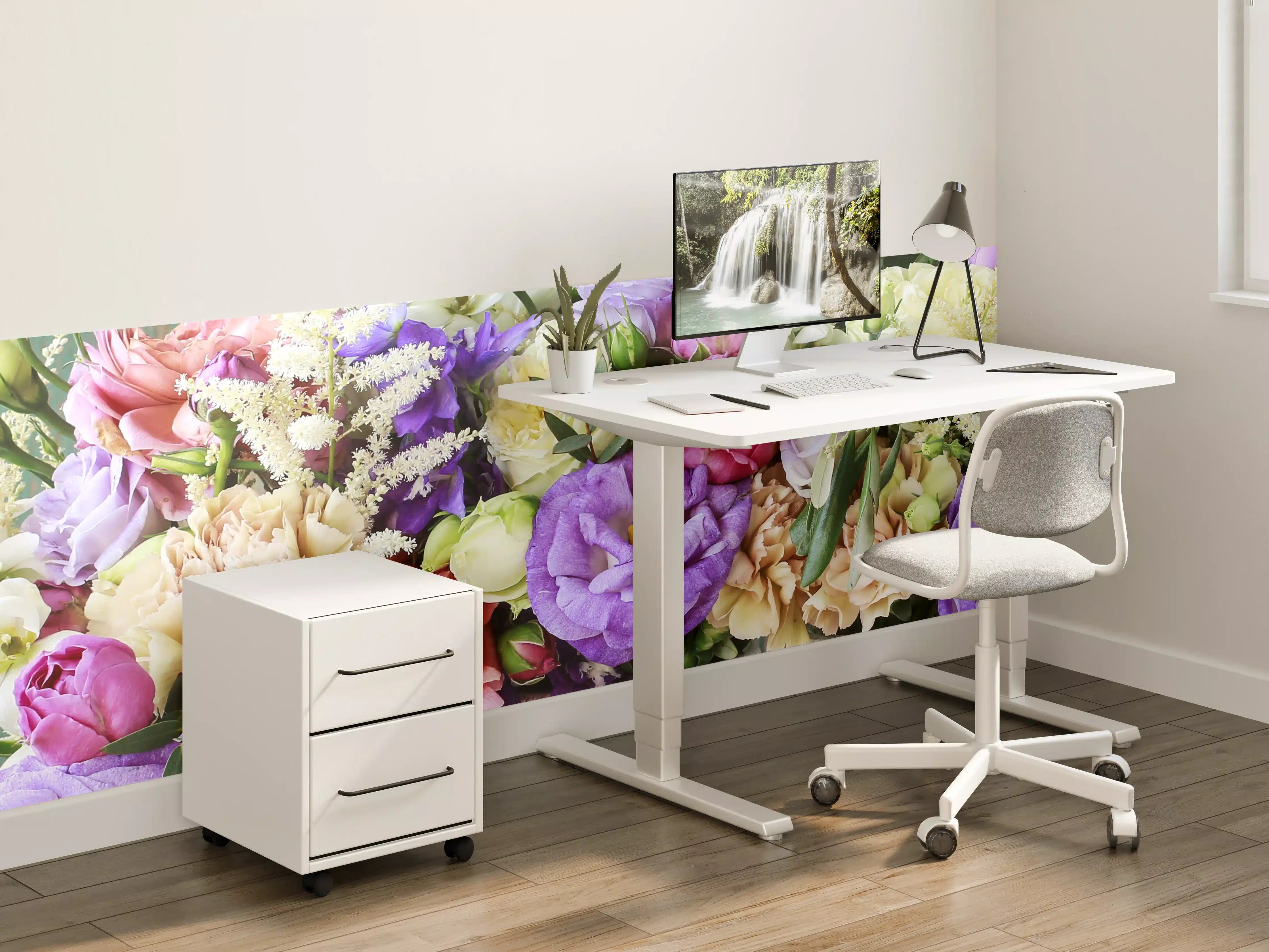 Kinderzimmer Wandgestaltung - Schöner Blumenstrauß