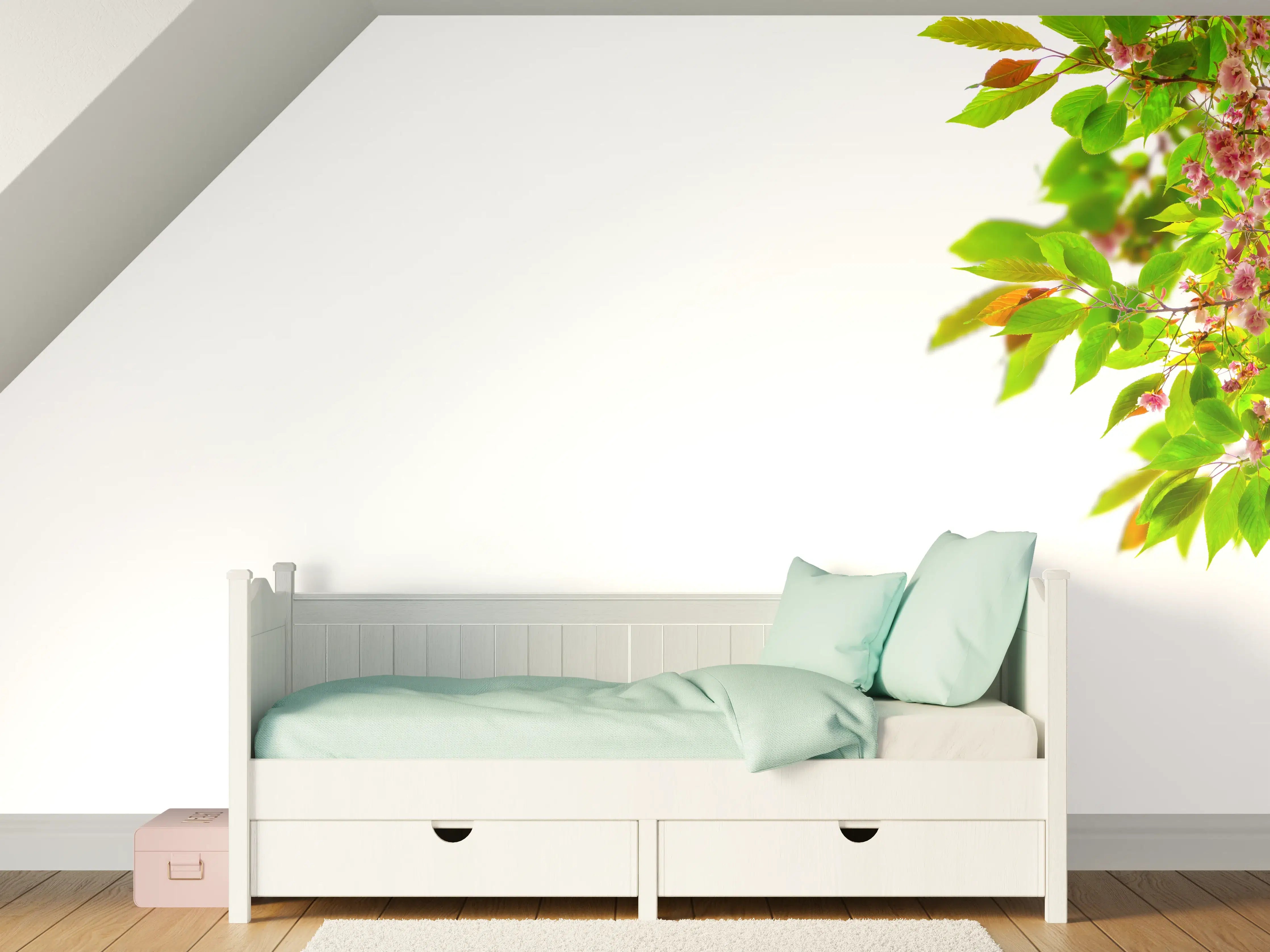 Kinderzimmer Wandgestaltung - Schöner Kirschblütenast