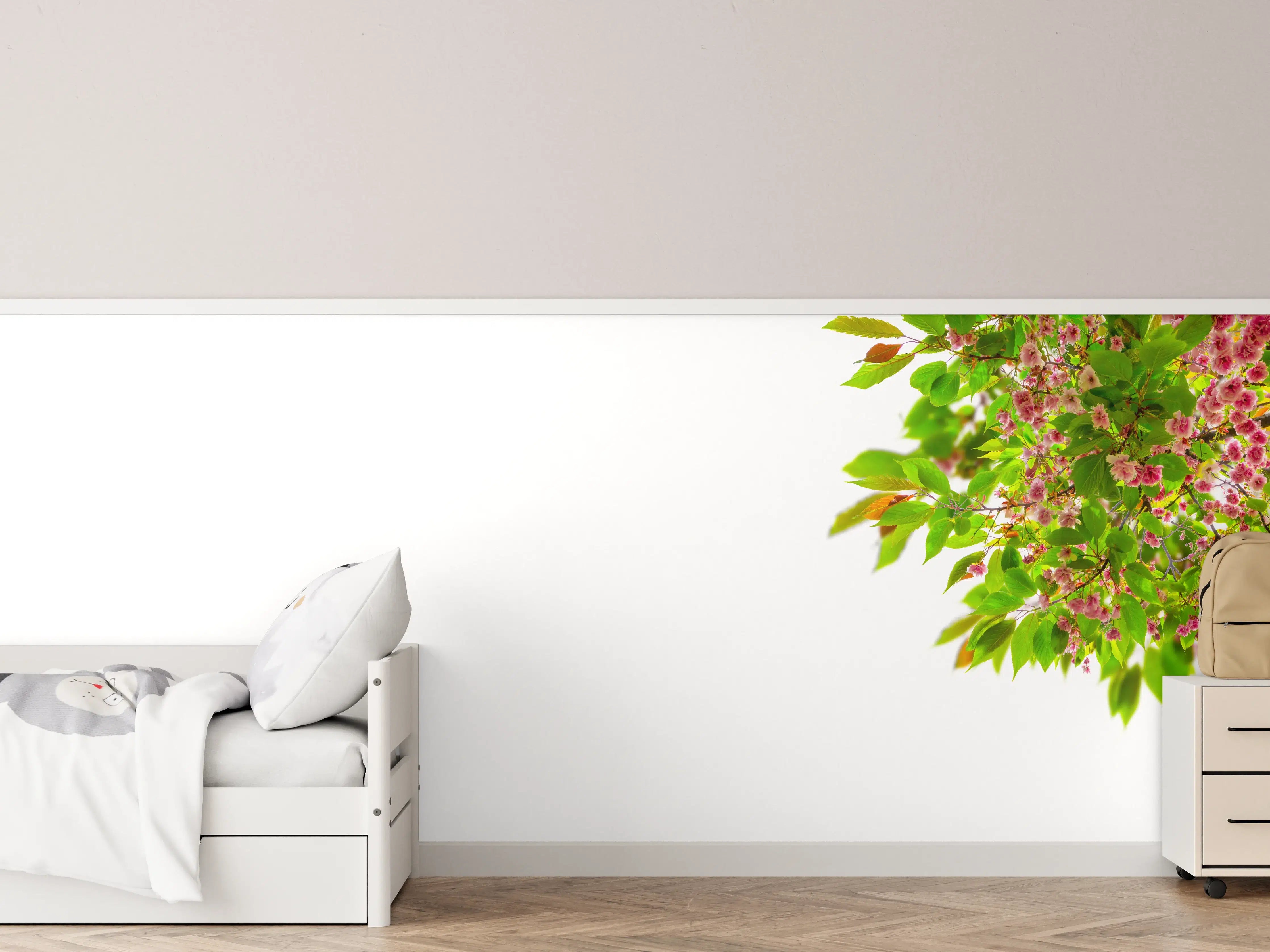 Kinderzimmer Wandgestaltung - Schöner Kirschblütenast