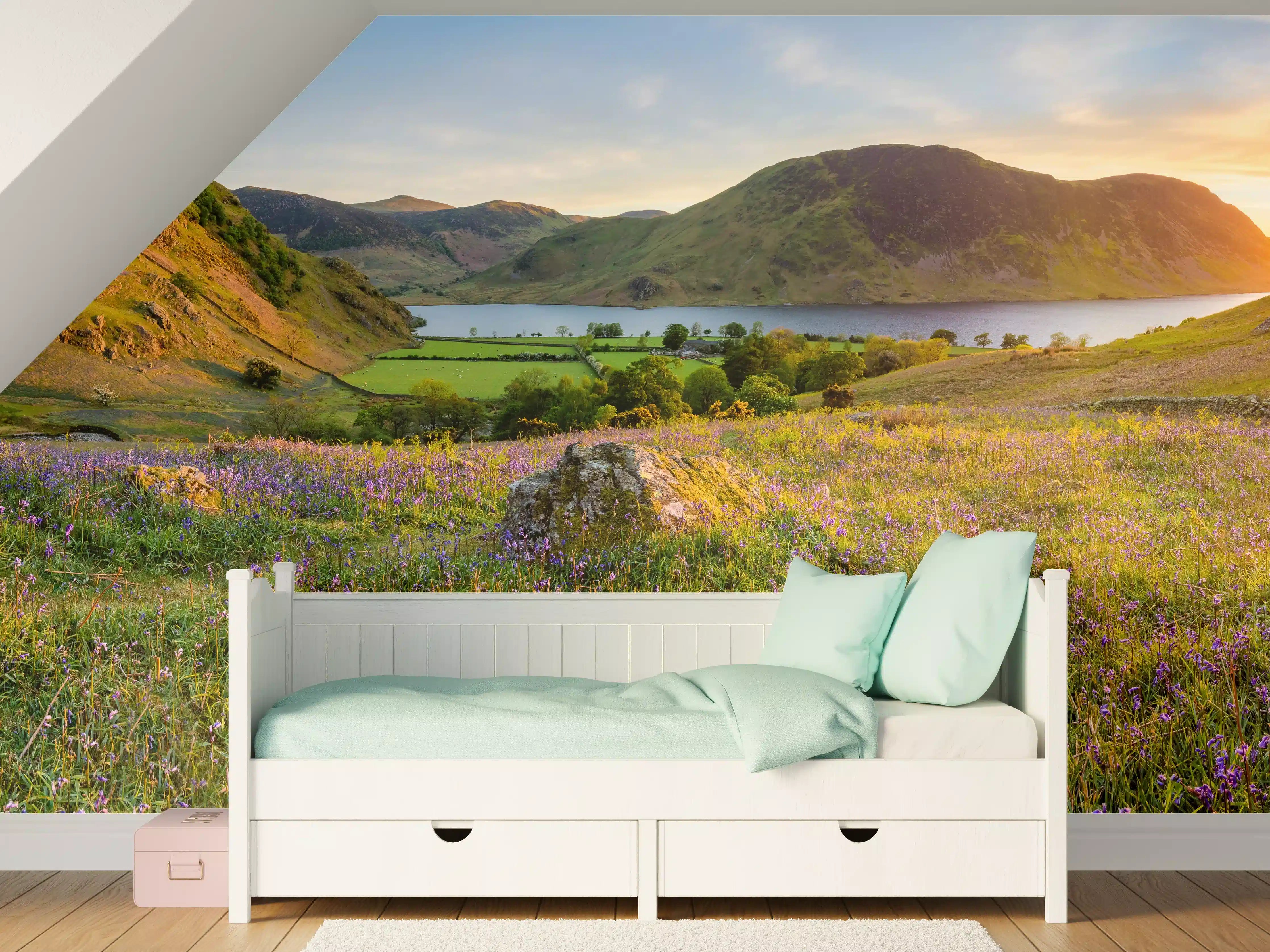 Kinderzimmer Wandgestaltung - Schöner Sonnenuntergang bei Rannerdale Knots
