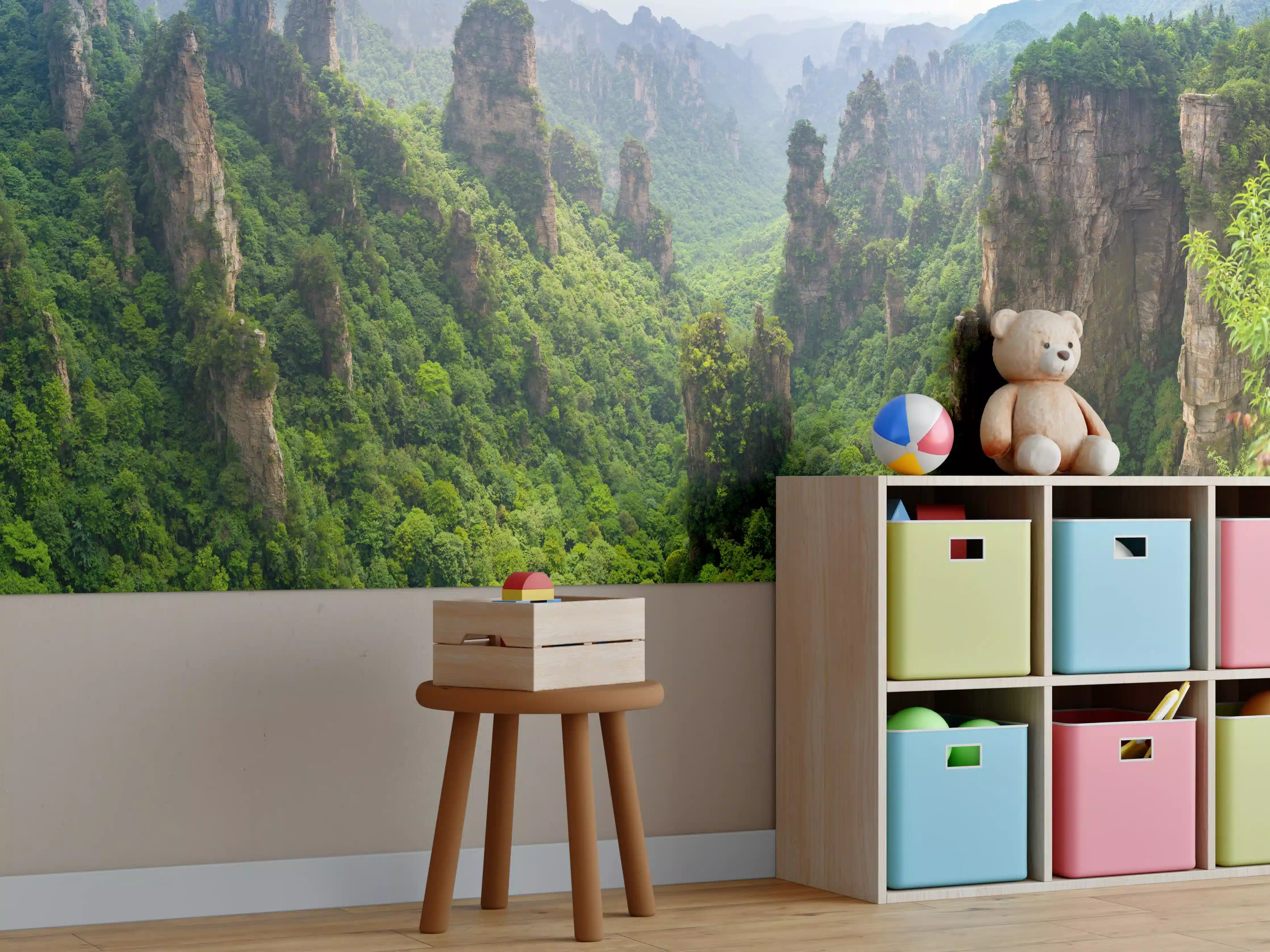 Kinderzimmer Wandgestaltung - Schönes Panorama der Karstberge