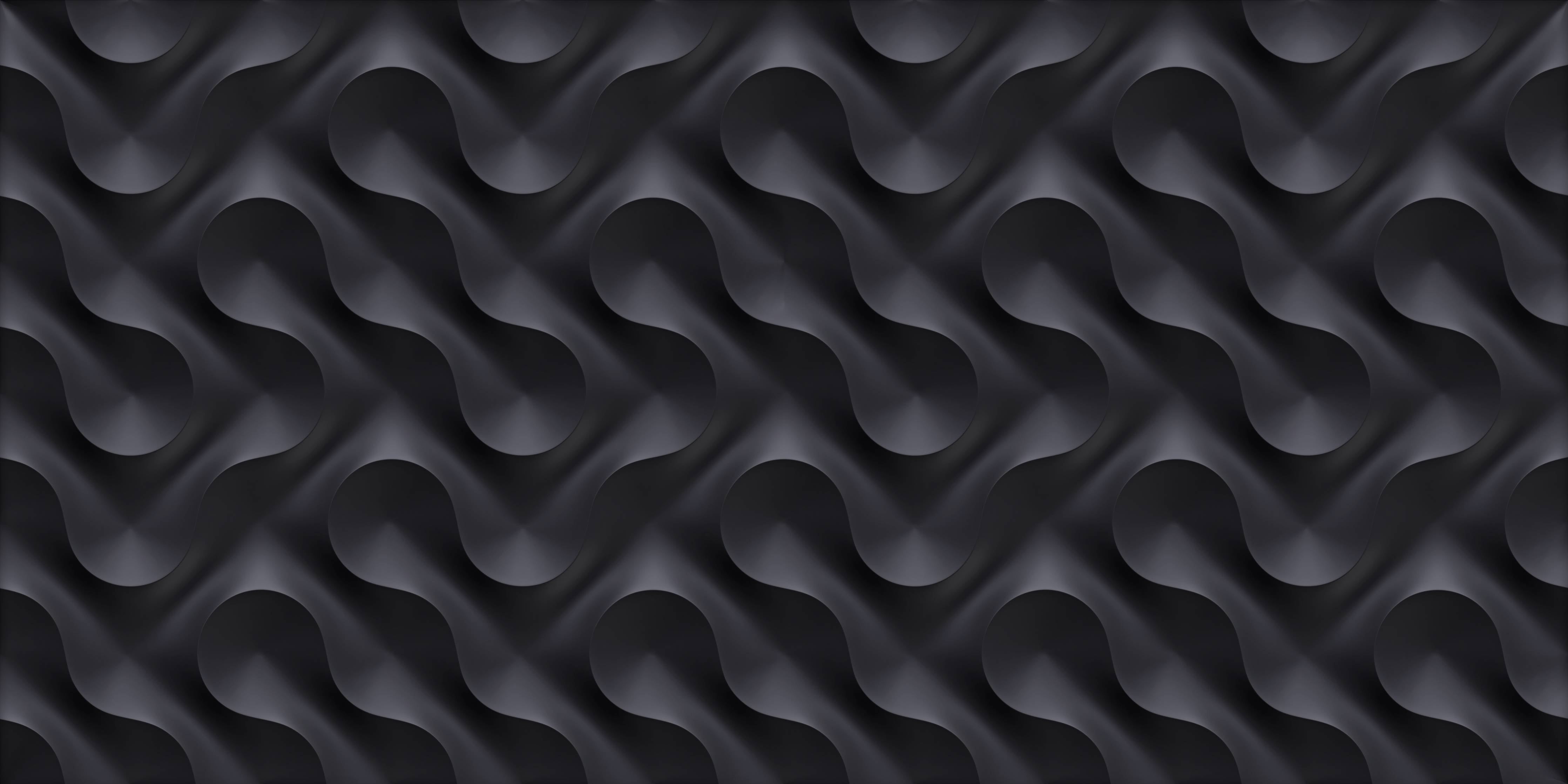 Kinderzimmer Wandgestaltung-Schwarze Wellenmuster-Textur