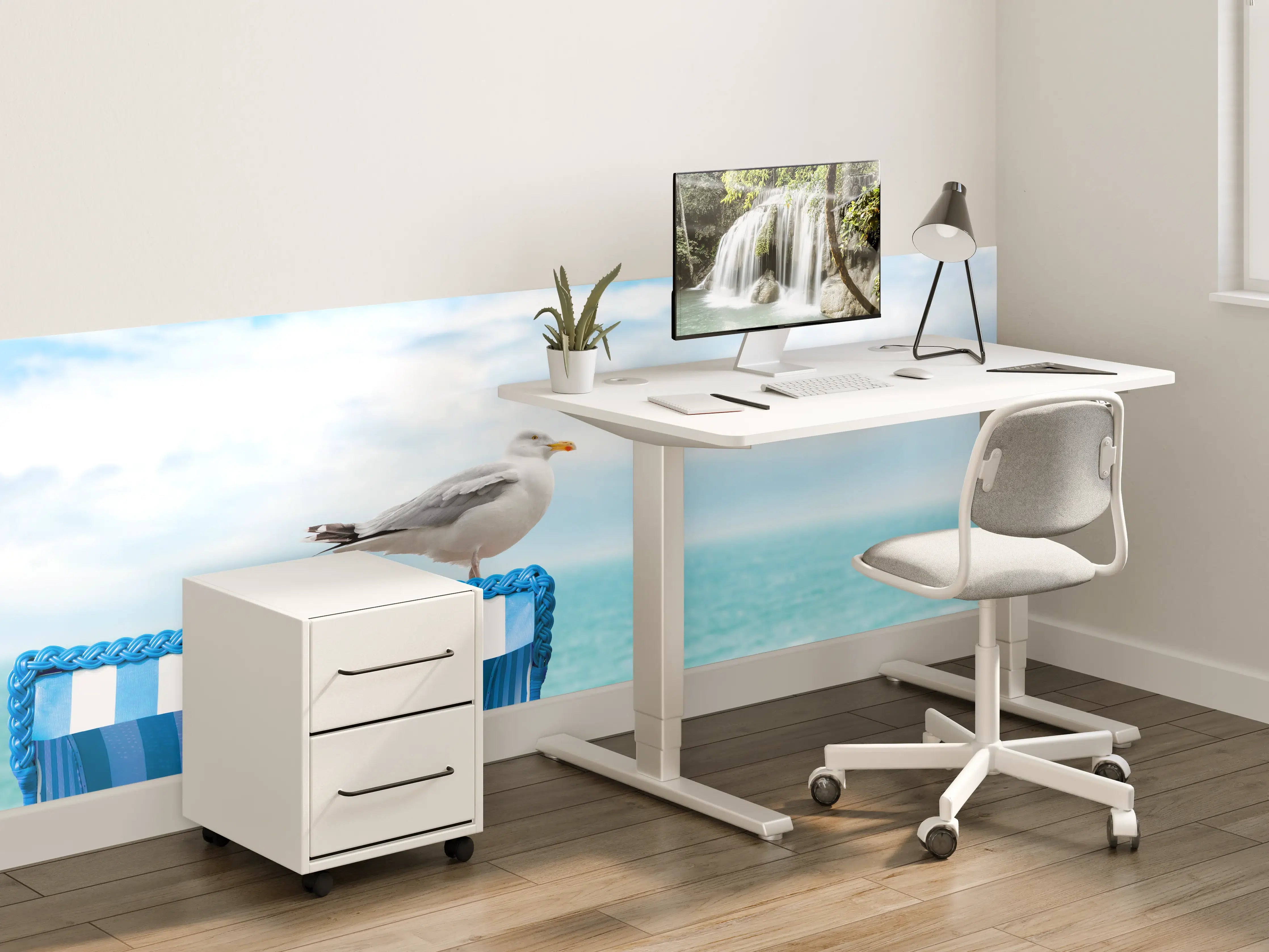 Kinderzimmer Wandgestaltung - Seagull by the Beach Chair