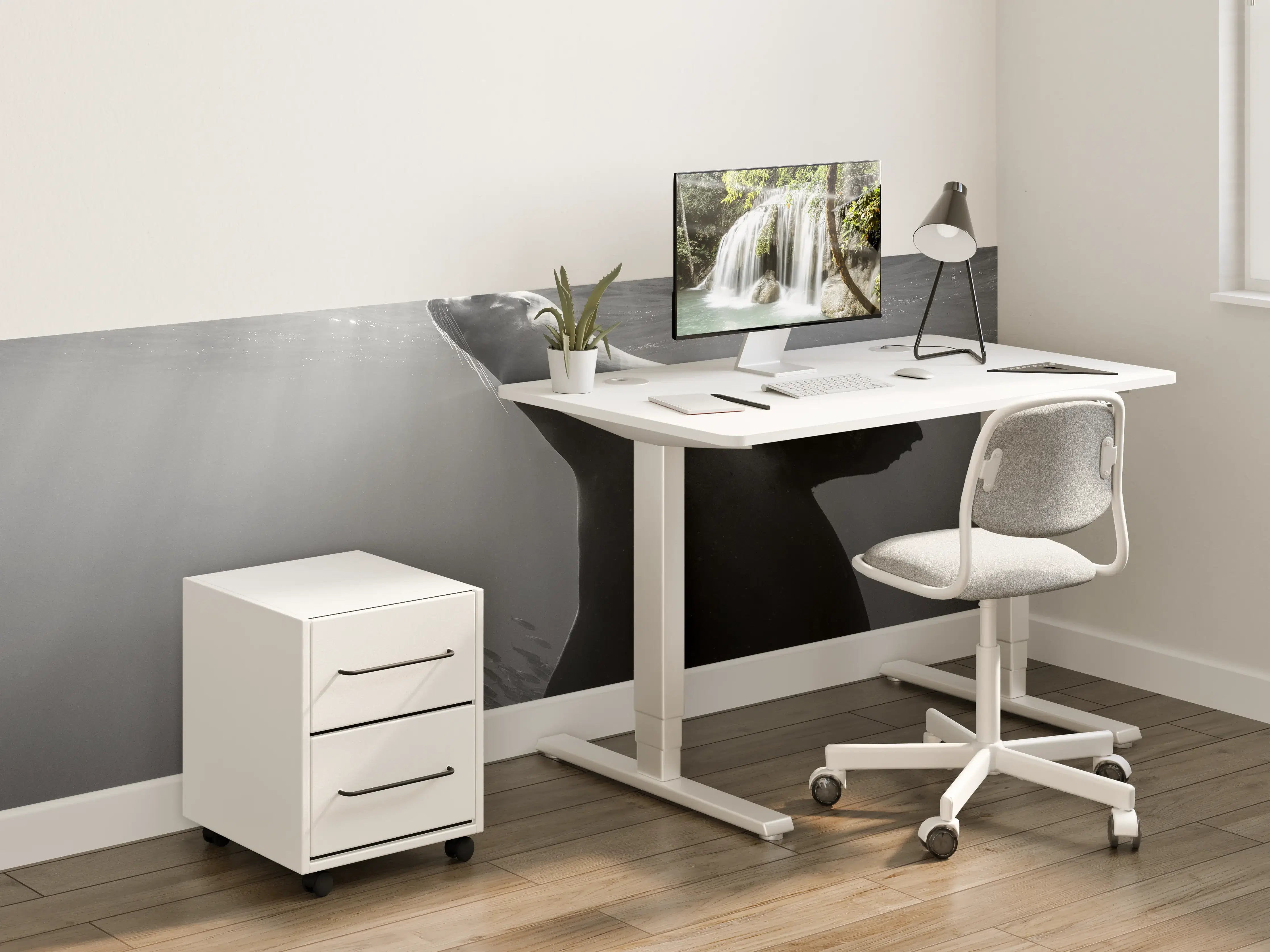 Kinderzimmer Wandgestaltung - Seelöwe beim Fressen von Sardinen