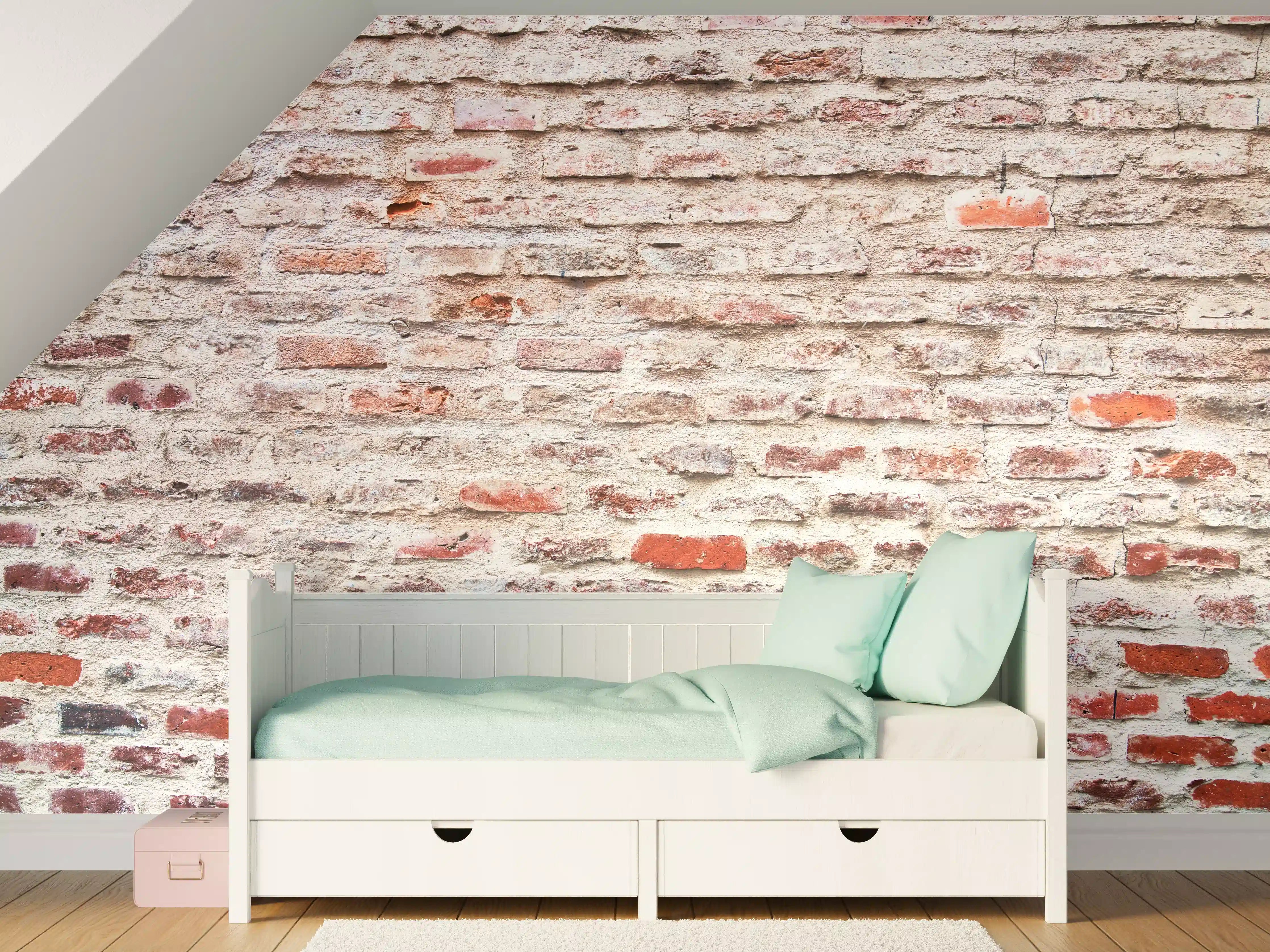 Kinderzimmer Wandgestaltung - Sehr alte kaputte Steinmauer