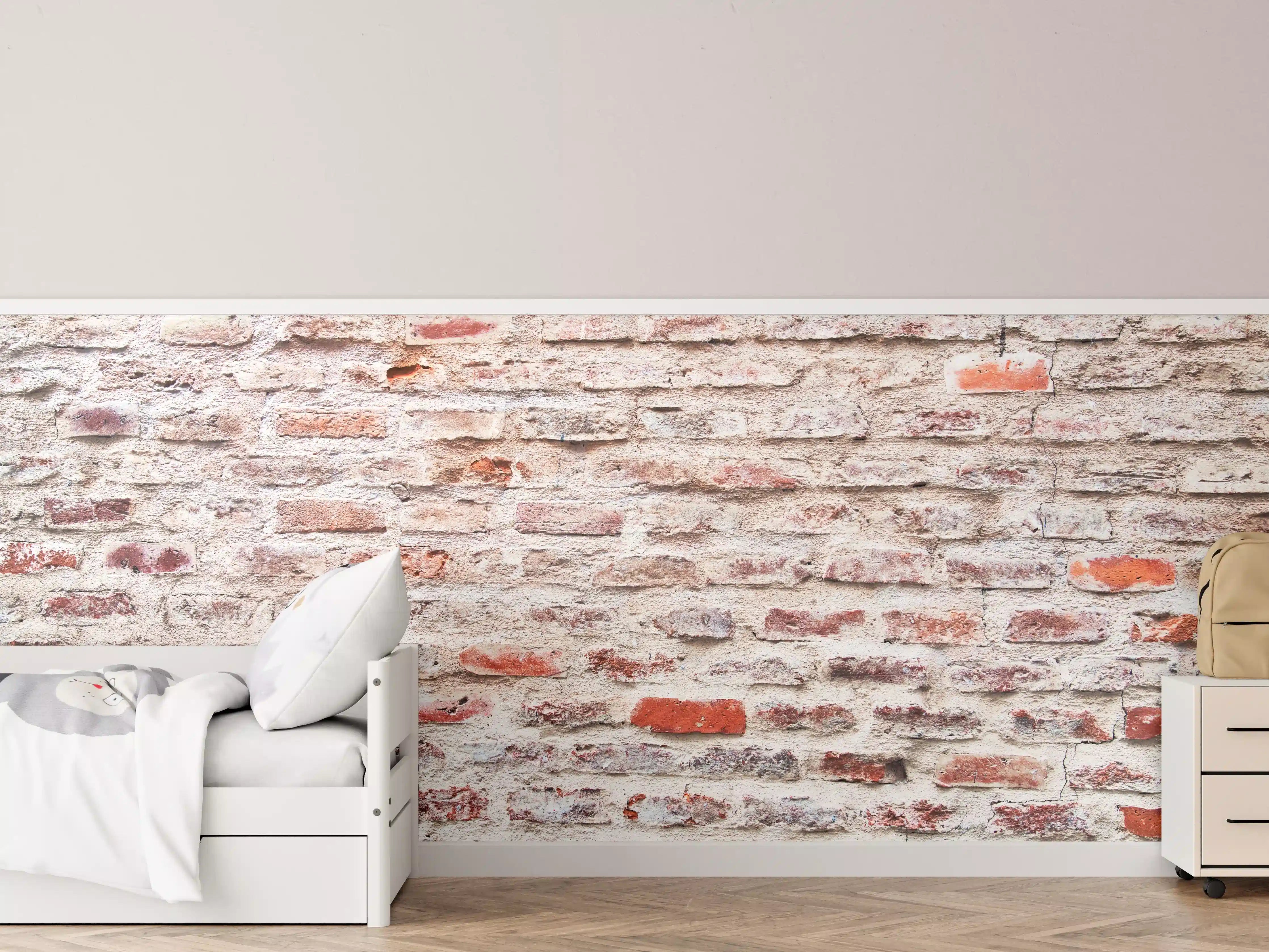 Kinderzimmer Wandgestaltung - Sehr alte kaputte Steinmauer
