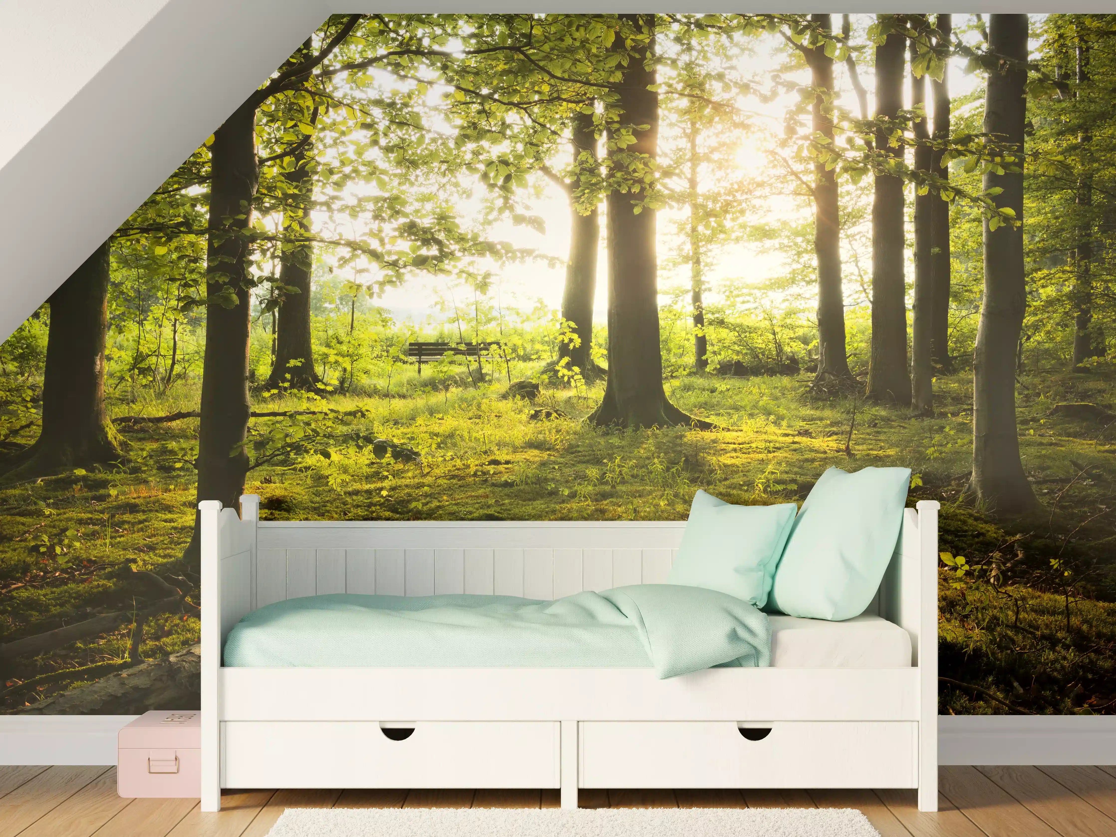 Kinderzimmer Wandgestaltung - Sommer Wald