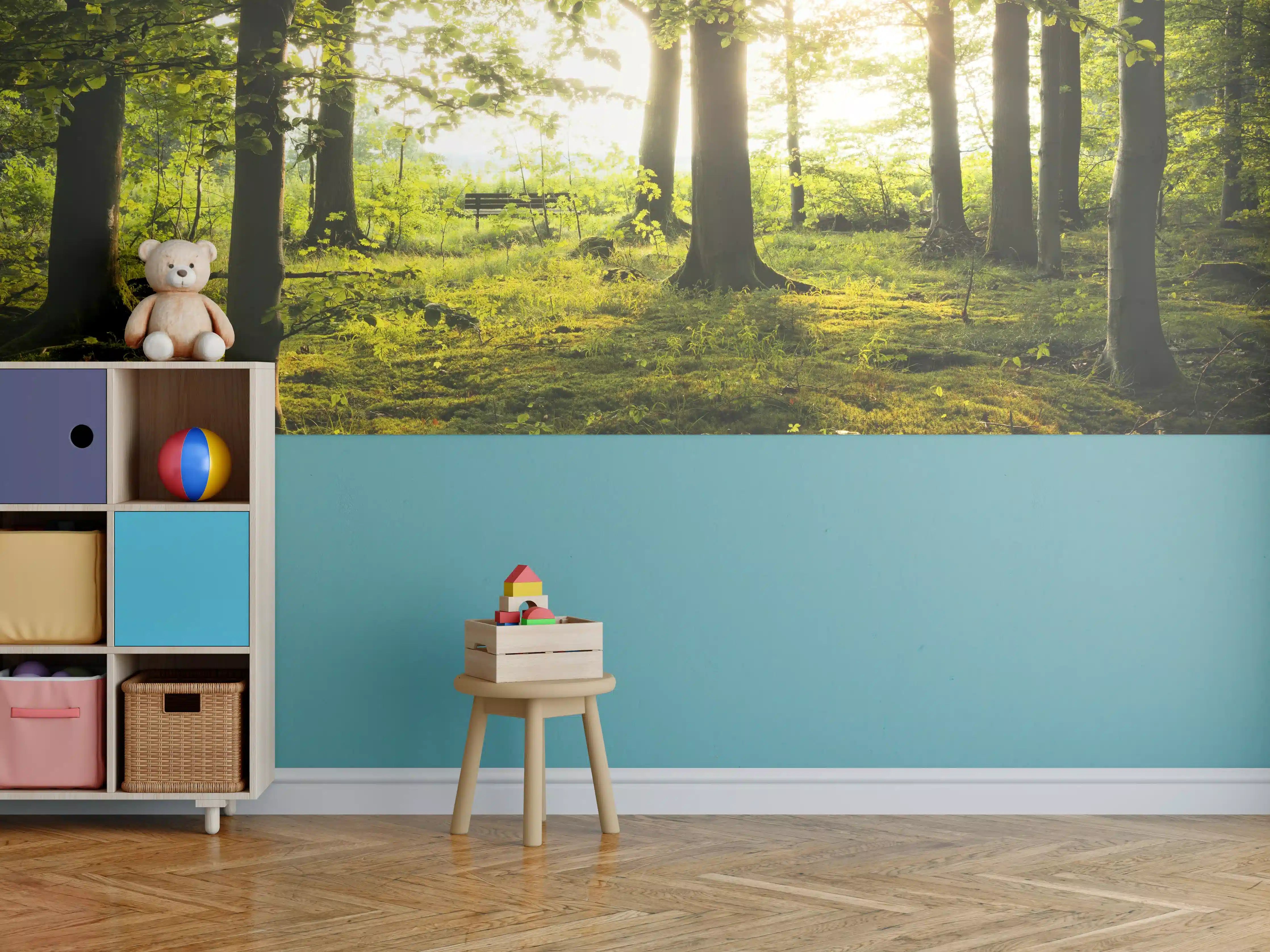 Kinderzimmer Wandgestaltung - Sommer Wald