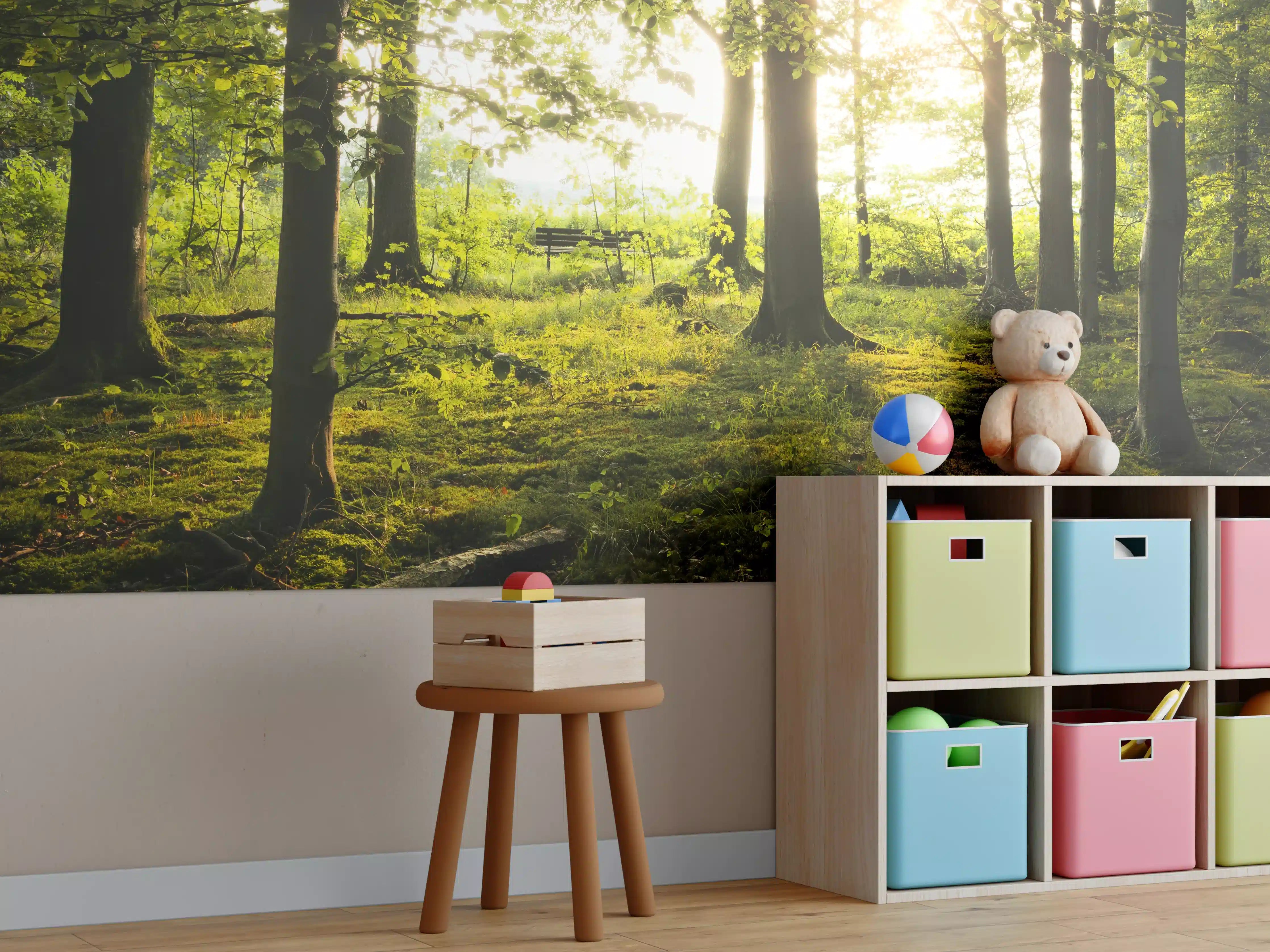 Kinderzimmer Wandgestaltung - Sommer Wald