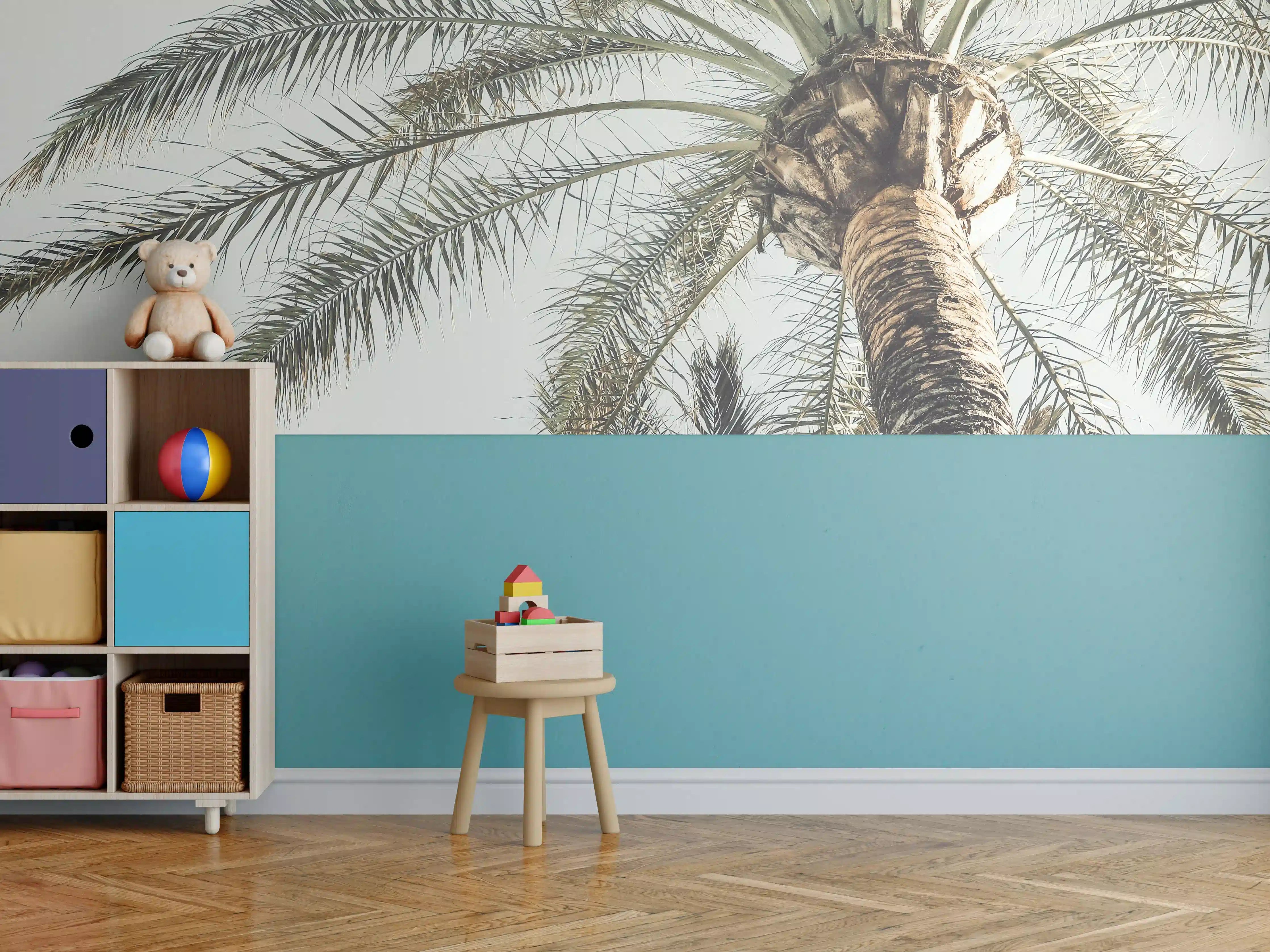Kinderzimmer Wandgestaltung - Sommerliche Palme