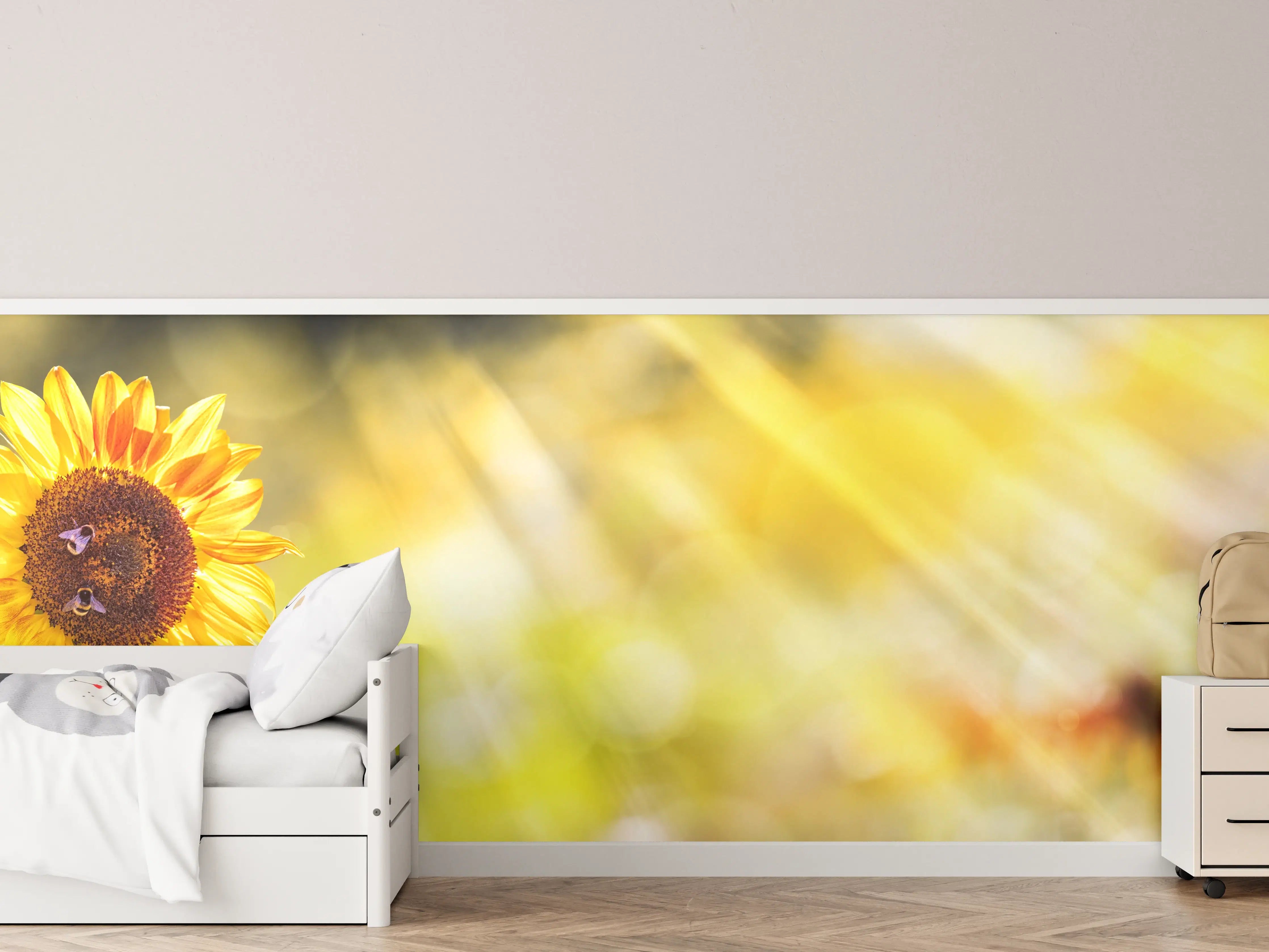 Kinderzimmer Wandgestaltung - Sonnenblume